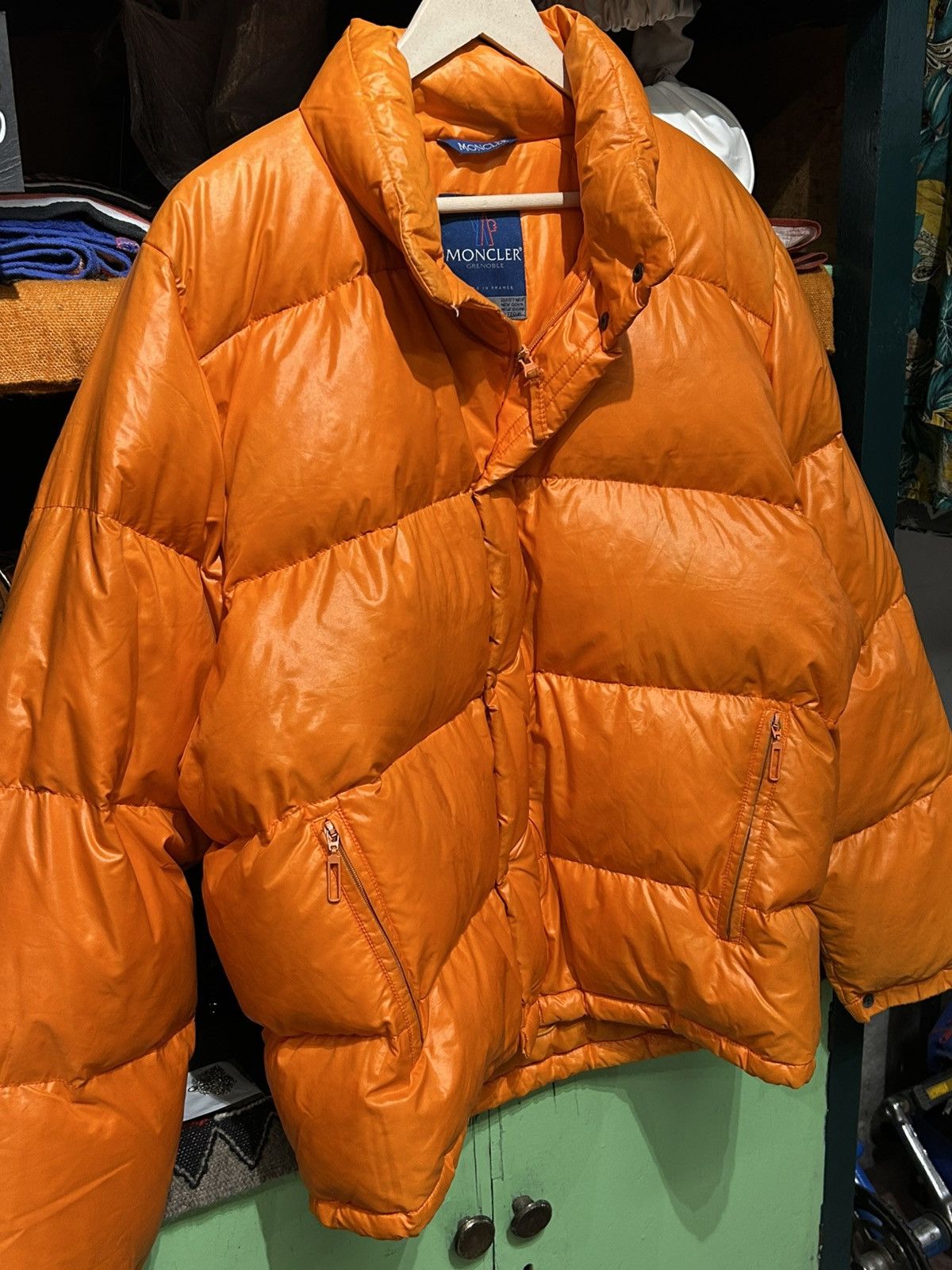 Moncler Grenoble Moncler Grenoble Orange Synthetic Puffer Jacket Size US L / EU 52-54 / 3 - 15 Thumbnail