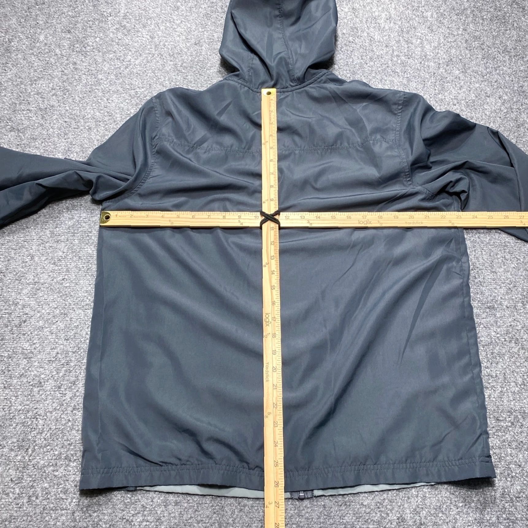 Starter Starter Jacket Mens L Gray Windbreaker Full Zip Hooded Jacket Windbreaker Jogging Running Casual Zip Front Size US L / EU 52-54 / 3 - 7 Thumbnail