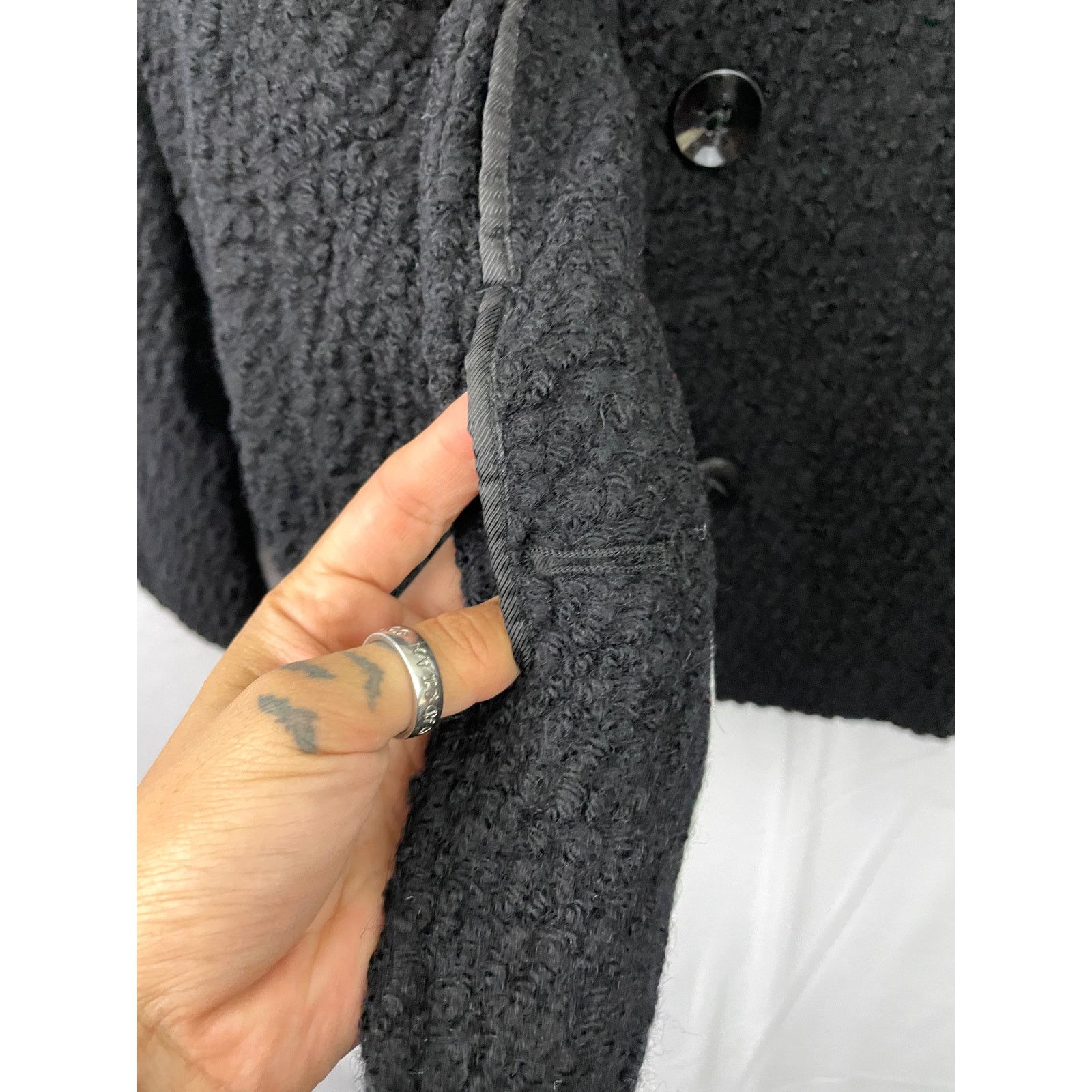 Lands' End Lands' End Black Jacket Coat Blazer Wool Blend Sz 14 Lined Size XL / US 12-14 / IT 48-50 - 13 Thumbnail