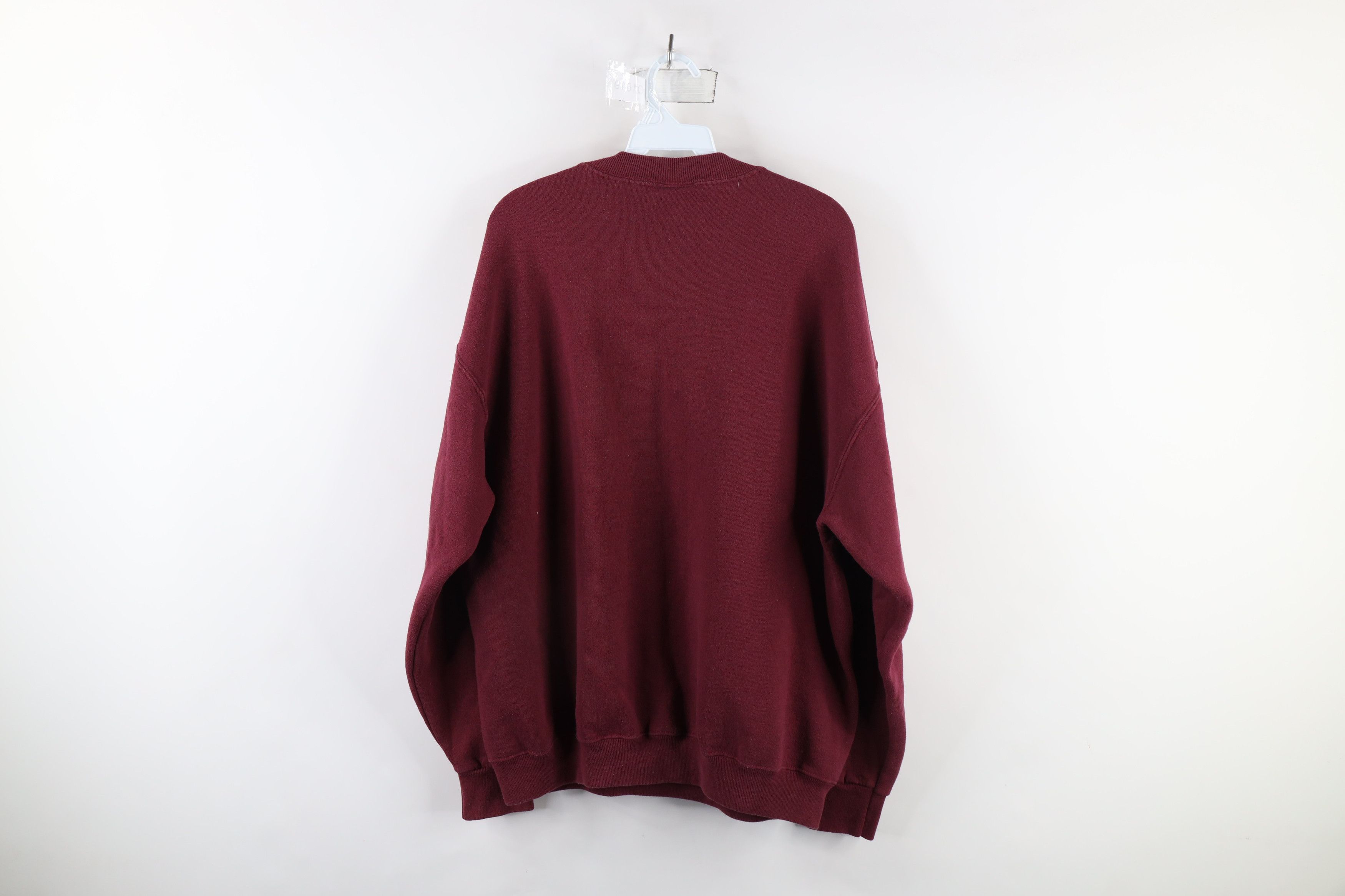 Vintage Vintage 90s USA Olympics Crewneck Sweatshirt Burgundy USA Size US XL / EU 56 / 4 - 8 Thumbnail