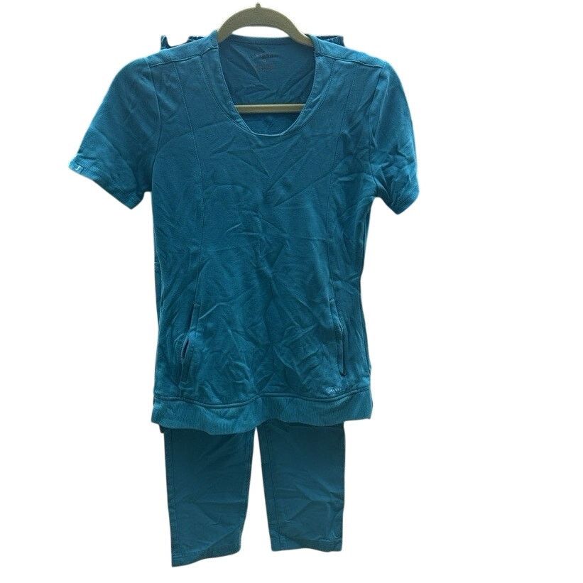 Other Jaanuu Women's Teal Blue Scrub Set Top XS Bottoms XXS Size XS / US 0-2 / IT 36-38 - 1 Thumbnail