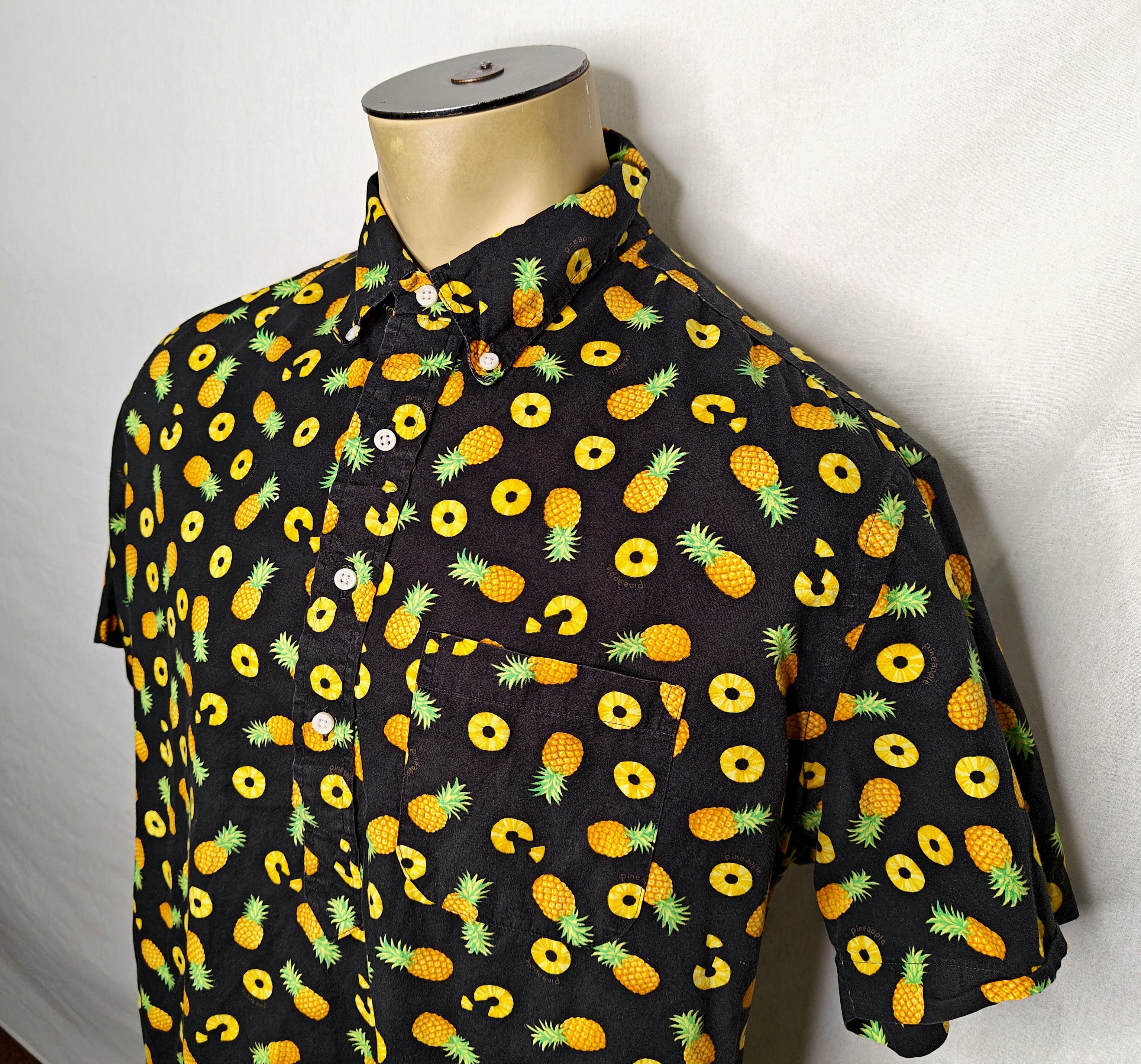 Gitman Bros. Vintage Gitman Bros Vintage pineapple pullover s/s Hawaiian shirt Size US XL / EU 56 / 4 - 3 Thumbnail