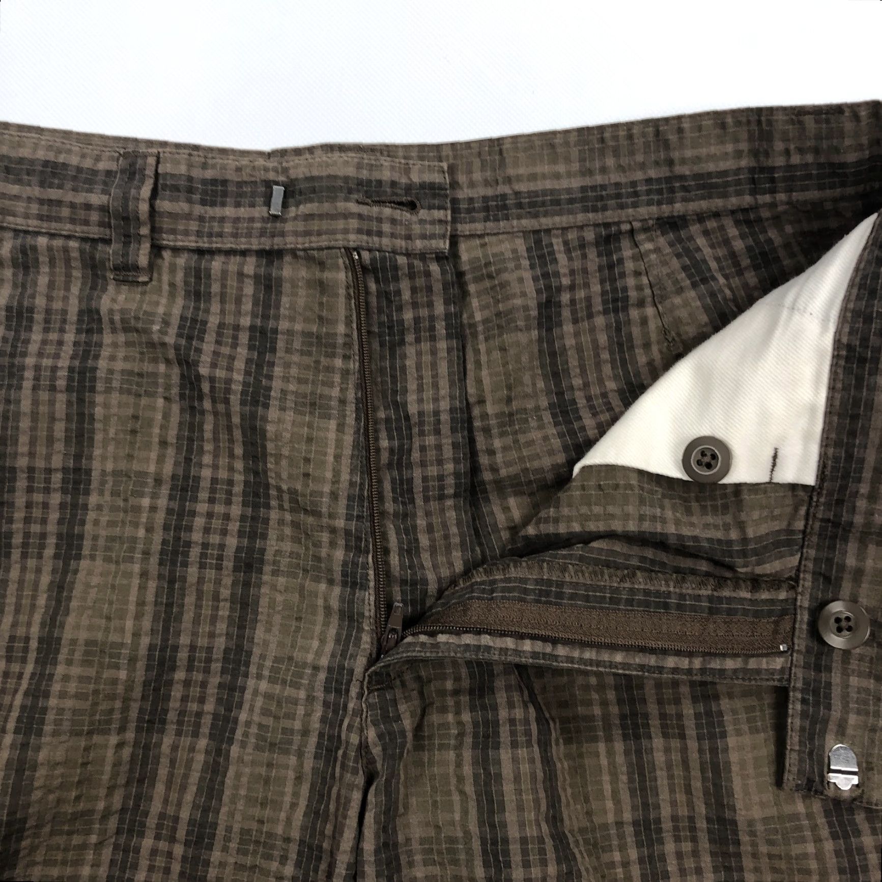 Patagonia Patagonia Men's 33 Brown Plaid Organic Cotton Blend Chino Walking Shorts Slim? (remove uncertain) Size US 33 - 6 Thumbnail