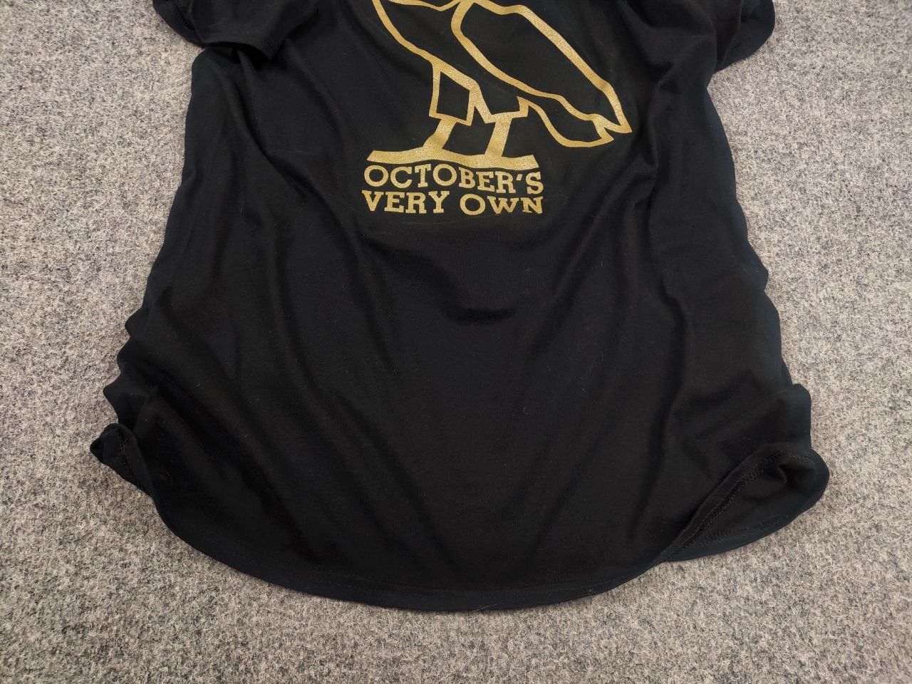 October's Very Own × Vintage October's Very Own x Drake Black Gold Logo shirt tee Size US M / EU 48-50 / 2 - 6 Thumbnail