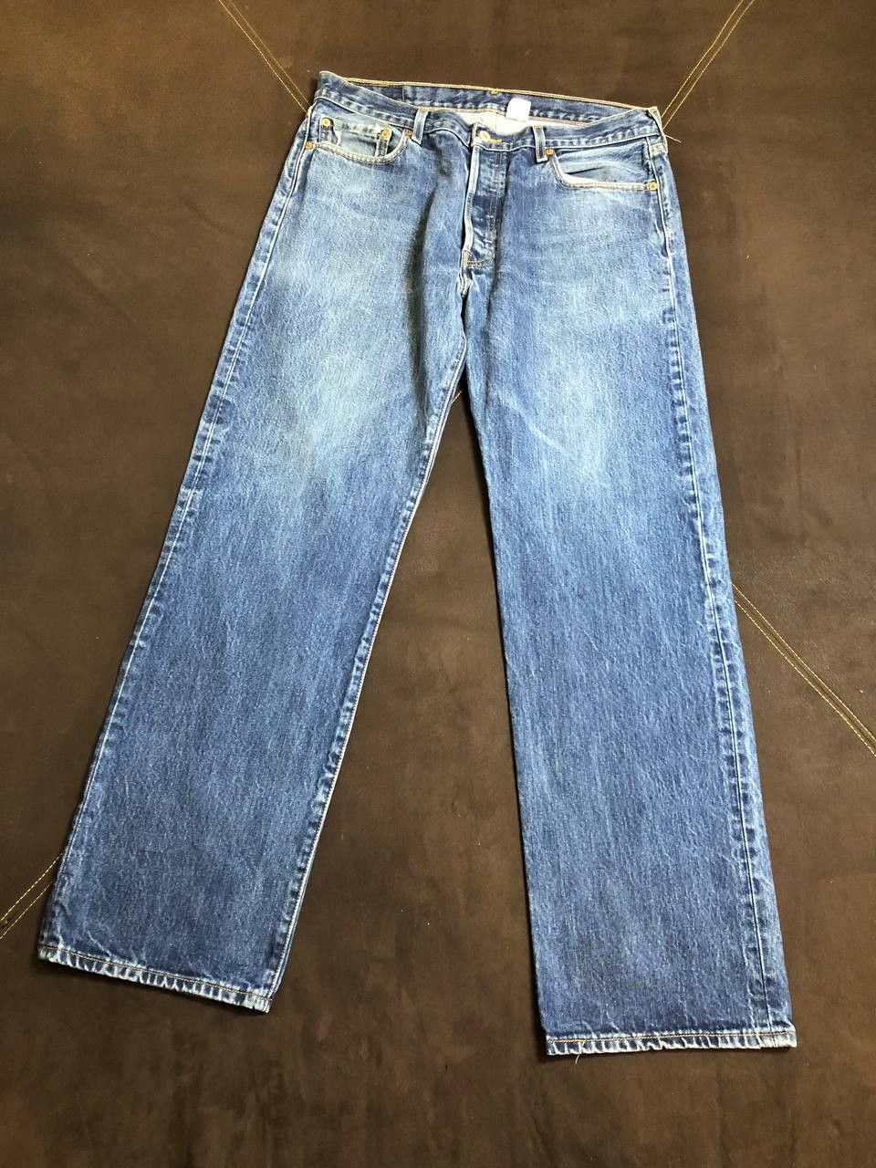 Levi's Levis 501 Jeans Mens Denim Straight Distressed * Size US 36 / EU 52 - 1 Thumbnail