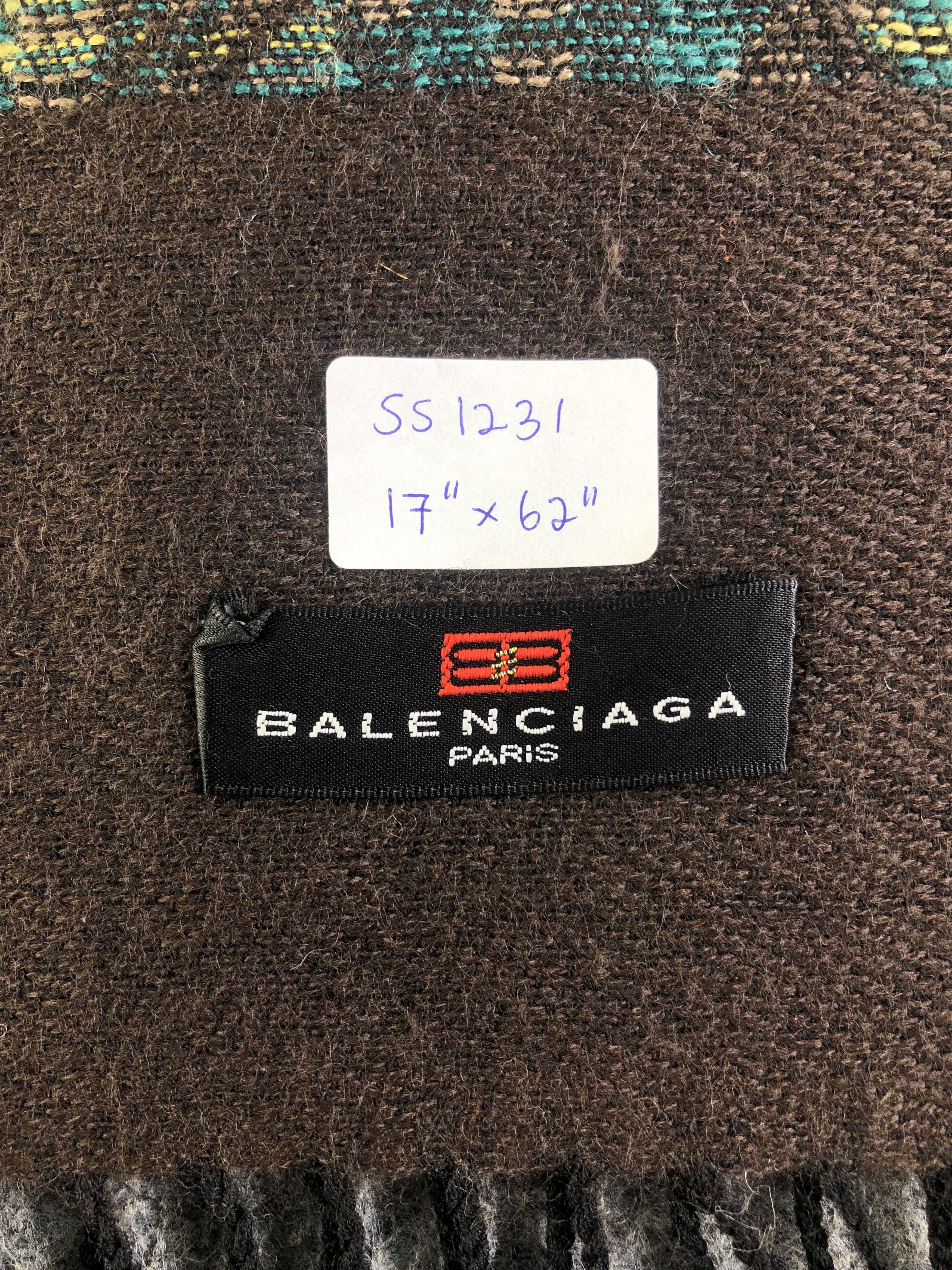 Balenciaga Balenciaga Wool Scarf / Muffler / Neckwear SS1231 Size ONE SIZE - 4 Thumbnail