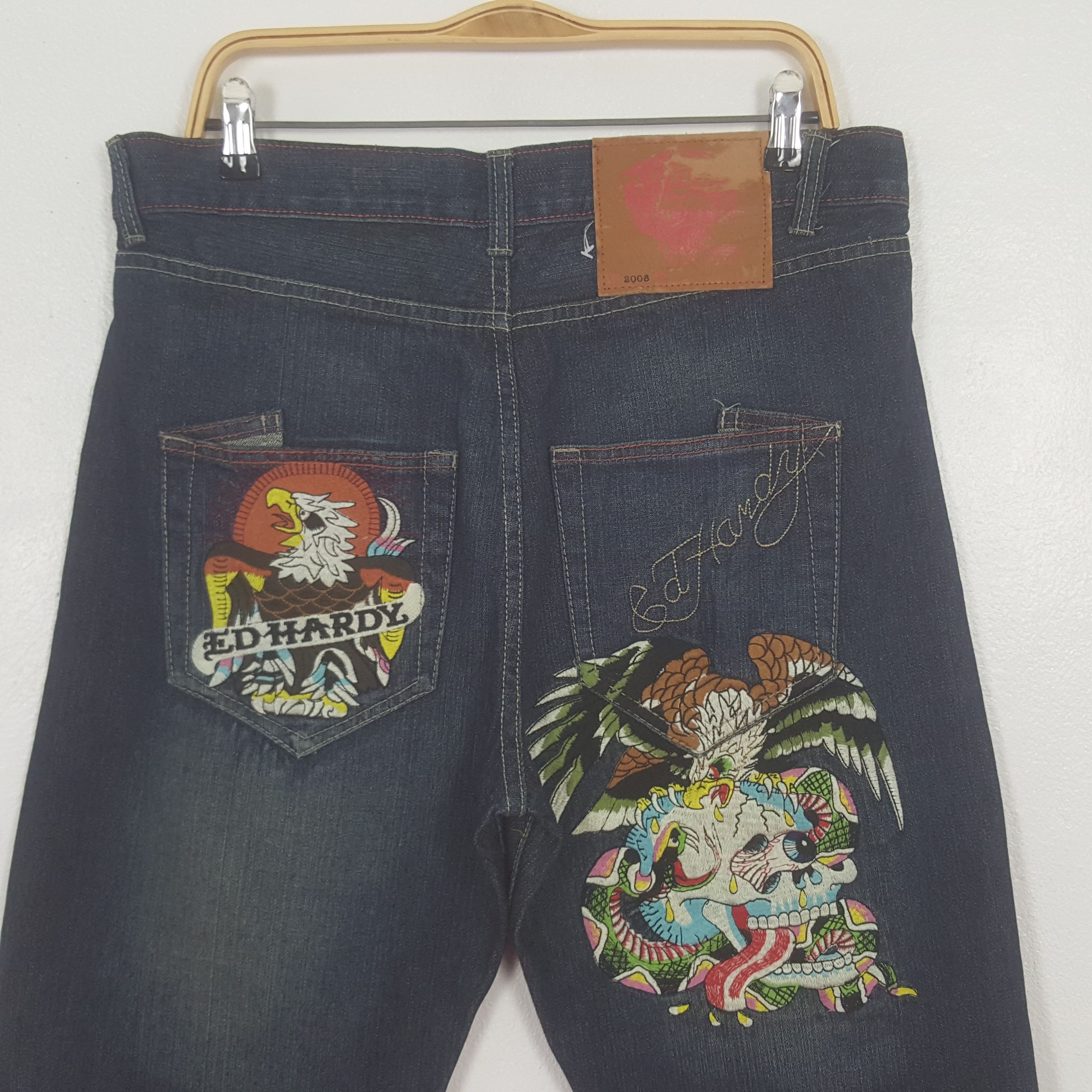 Ed Hardy Vintage Ed Hardy Denim Jeans Size US 35 - 2 Thumbnail