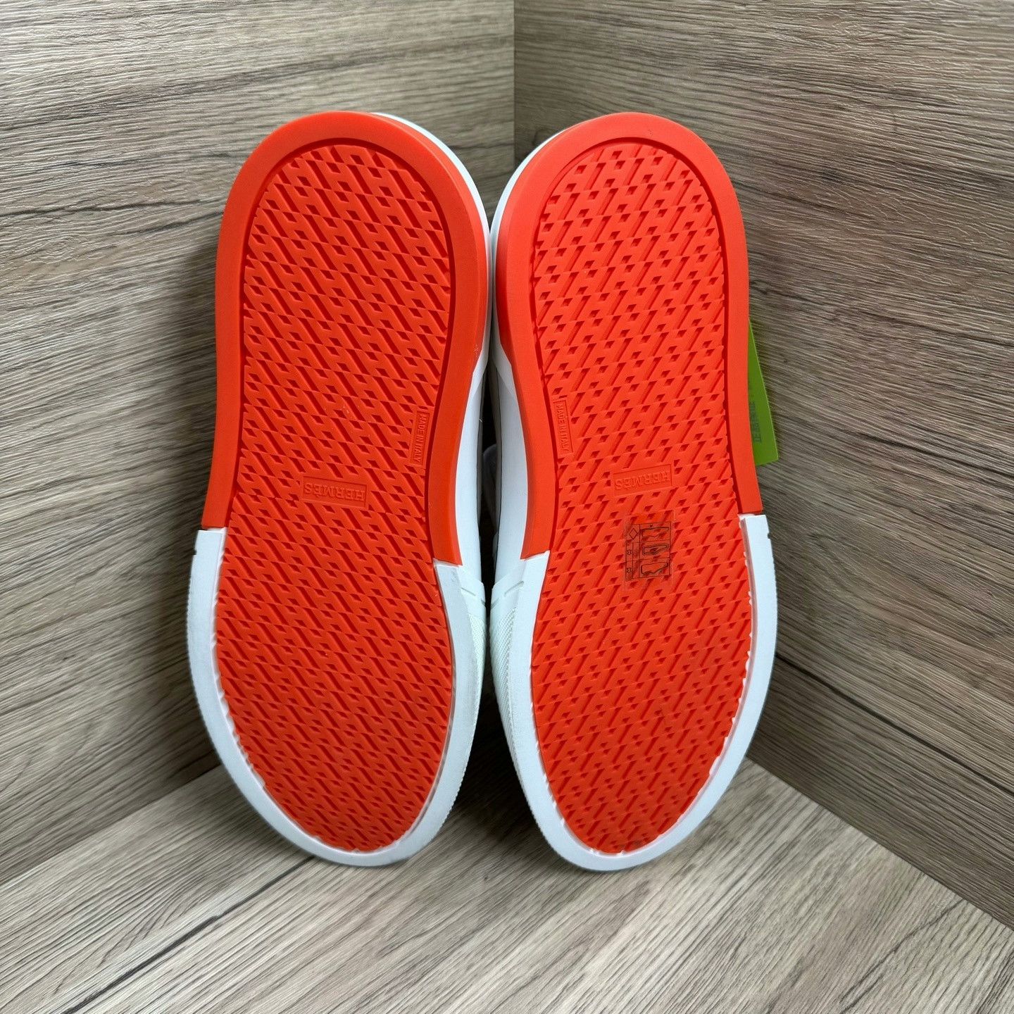 Hermes Hermes Gliss White Orange Canvas Shoes Size US 8.5 / EU 41-42 - 6 Thumbnail