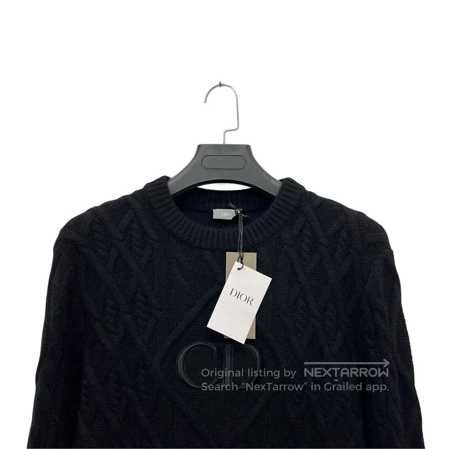 Dior Dior Black Cable Knit Sweater XS. Size US XS / EU 42 / 0 - 2 Thumbnail