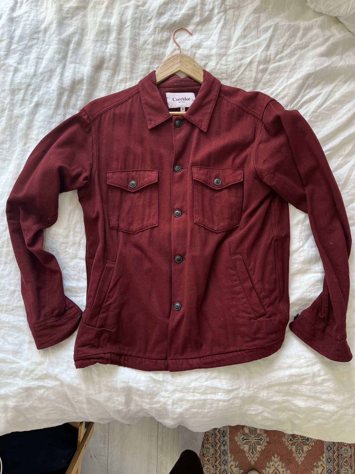 Corridor Corridor crimson moleskin military jacket (M) Size US M / EU 48-50 / 2 - 4 Thumbnail