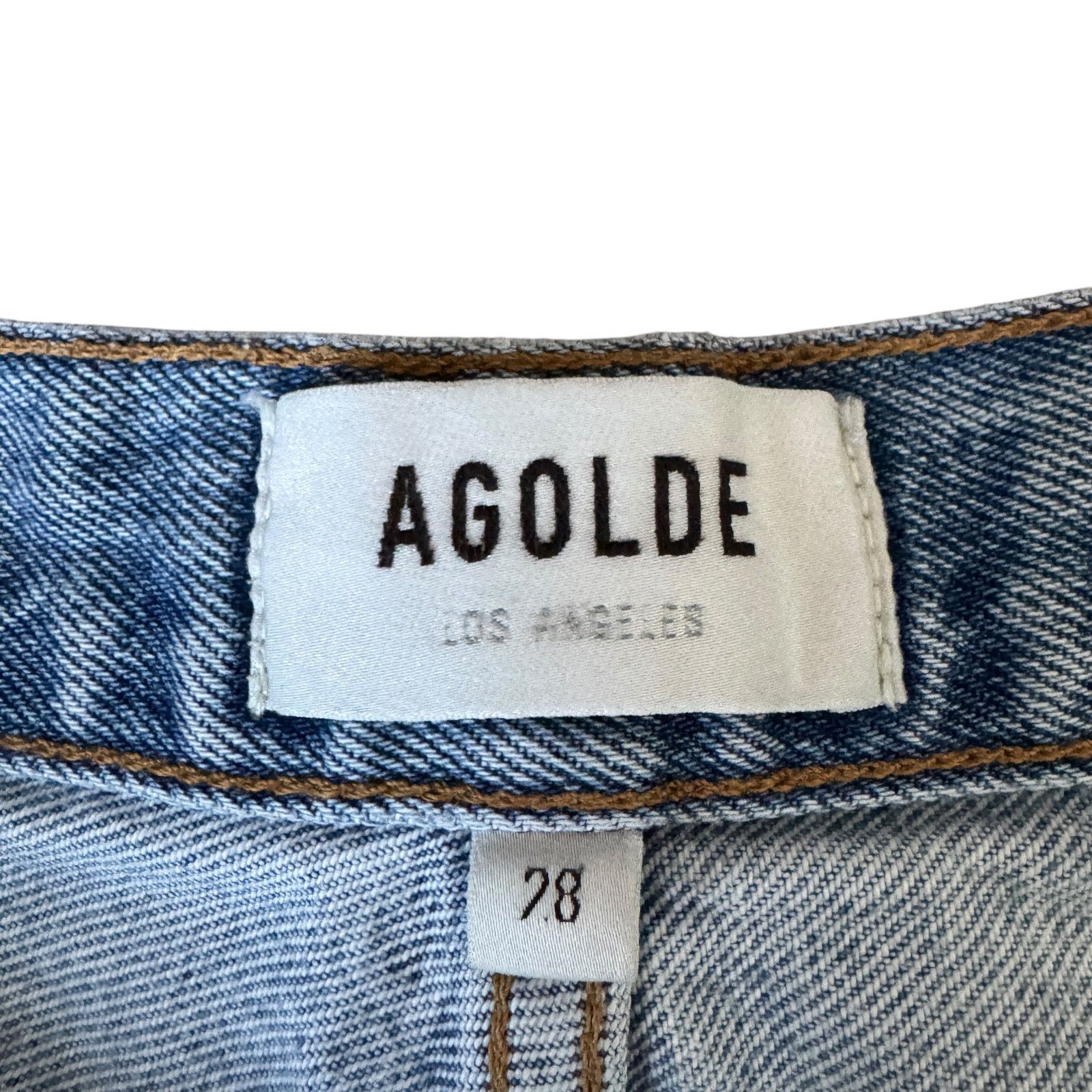 Agolde AGOLDE Riley High Rise Straight Crop Jean Dimension Wash Size 28" / US 6 / IT 42 - 4 Thumbnail