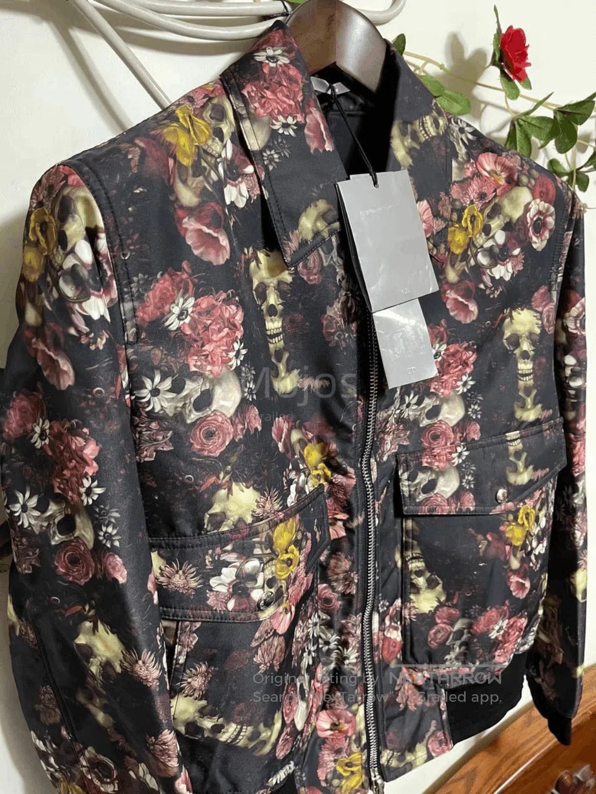 Dior Sz 46 Dior Flower & Skull Jacket. Size US S / EU 44-46 / 1 - 3 Thumbnail