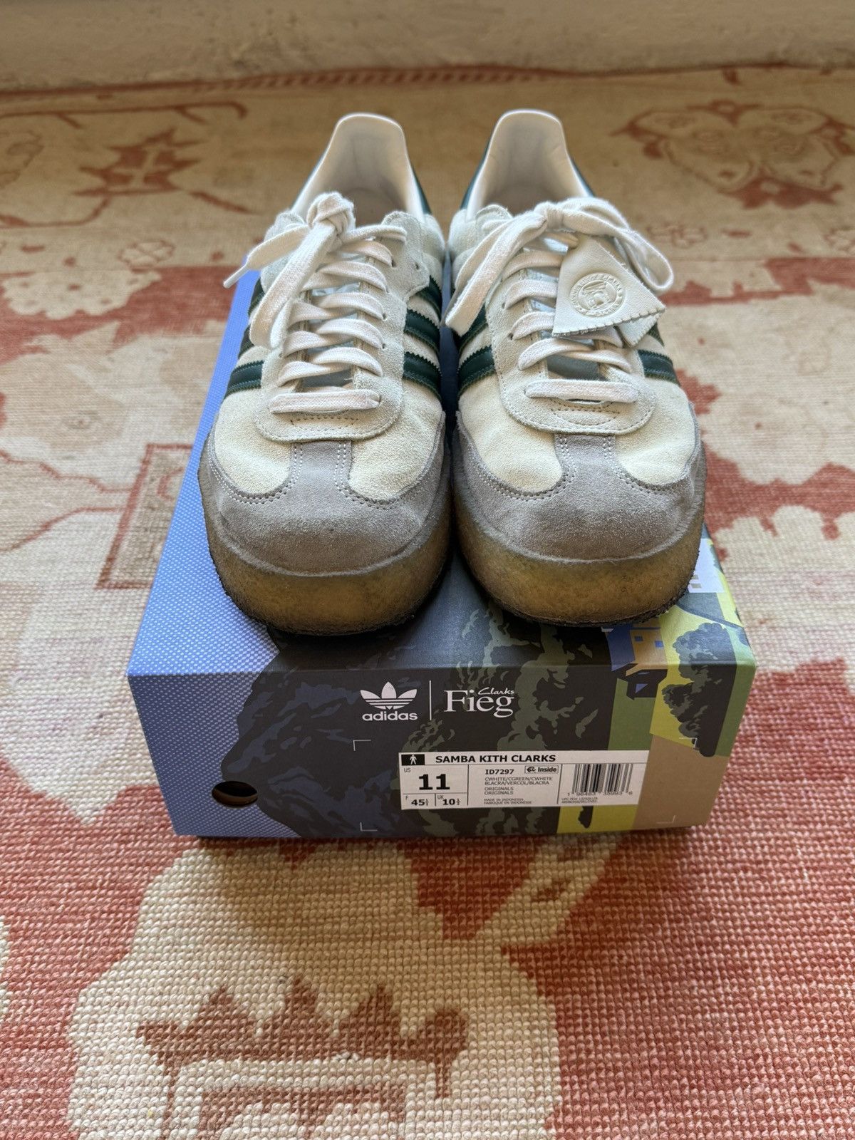 Adidas × Clarks × Kith adidas Clarks 8th Street Kith Sambas ID7297 Size US 11 / EU 44 - 4 Thumbnail