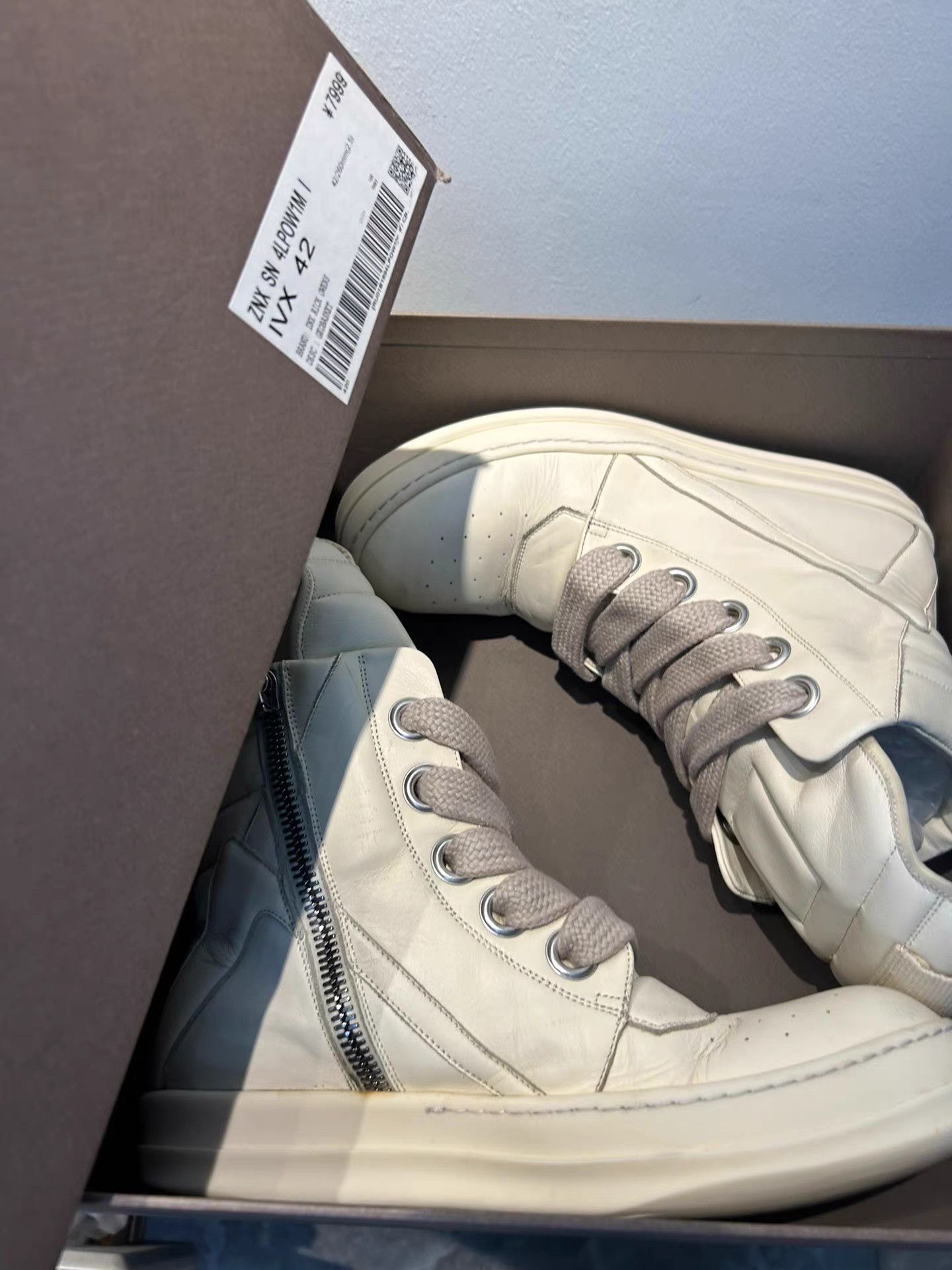 Rick Owens Rick Owens mainline reverse triangle high-top sneakers Size US 9 / EU 42 - 8 Thumbnail
