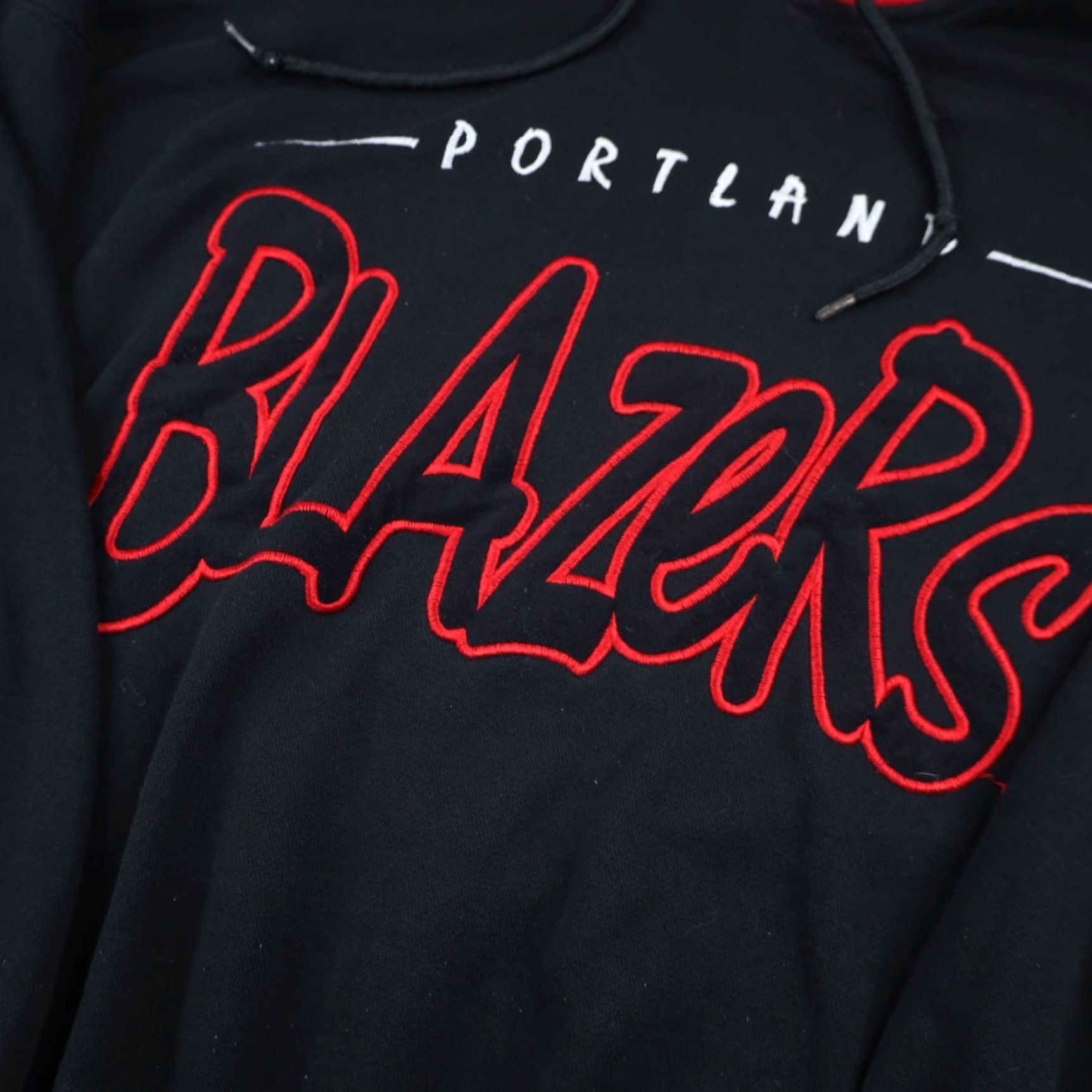 Starter VINTAGE Starter Portland Blazers Double Hood Hoodie Shirt XL Men Black 90s Gl?decode Size US XL / EU 56 / 4 - 6 Thumbnail