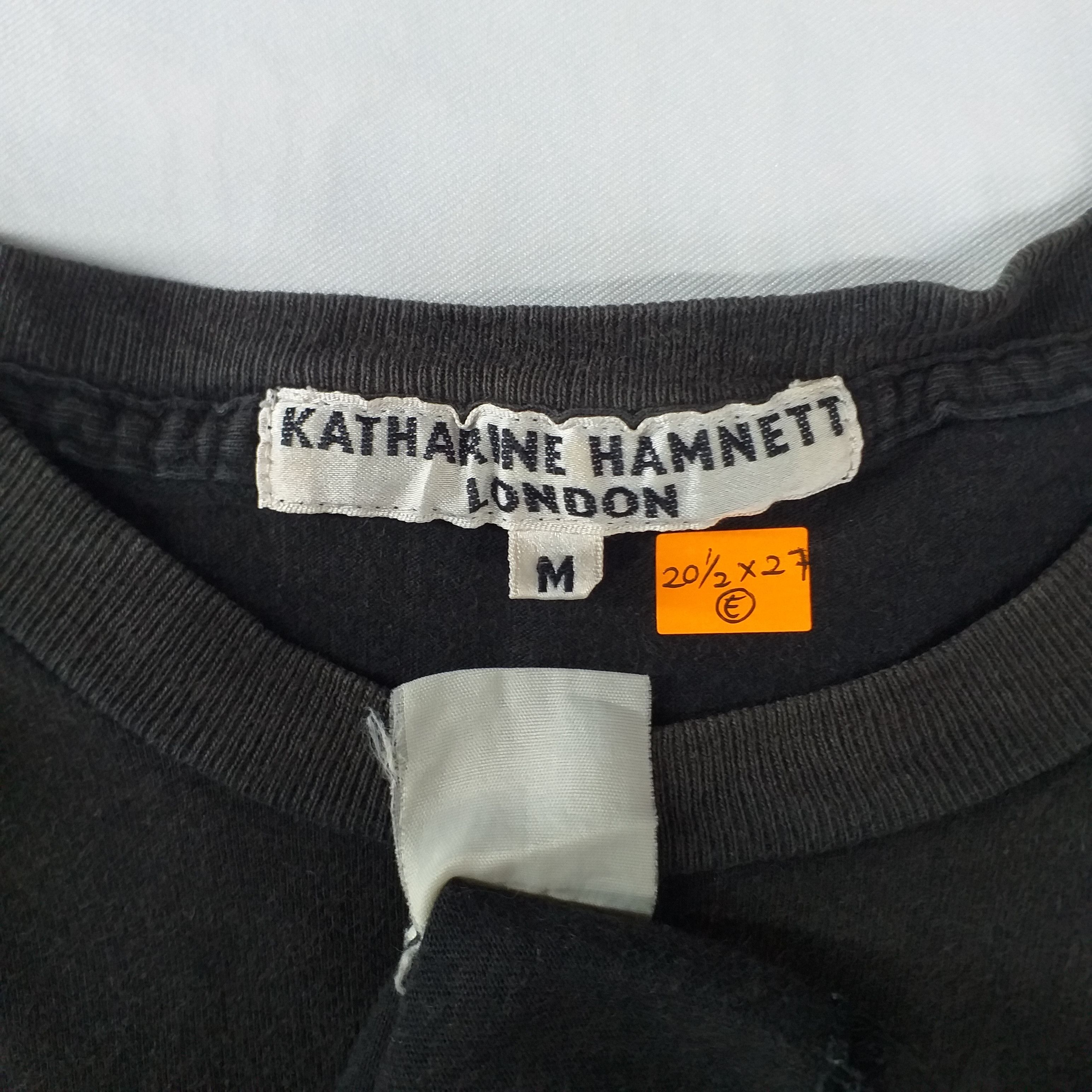 Japanese Brand Vintage Katharine Hamnett London Medium Tshirt -E045 Size US M / EU 48-50 / 2 - 3 Thumbnail