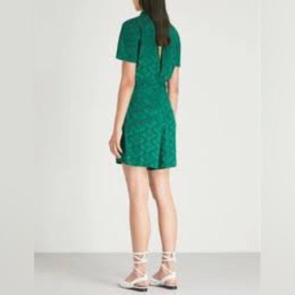 Sandro SANDRO Manon green jacquard romper sz 38 us 6 Size 28" / US 6 / IT 42 - 14 Thumbnail