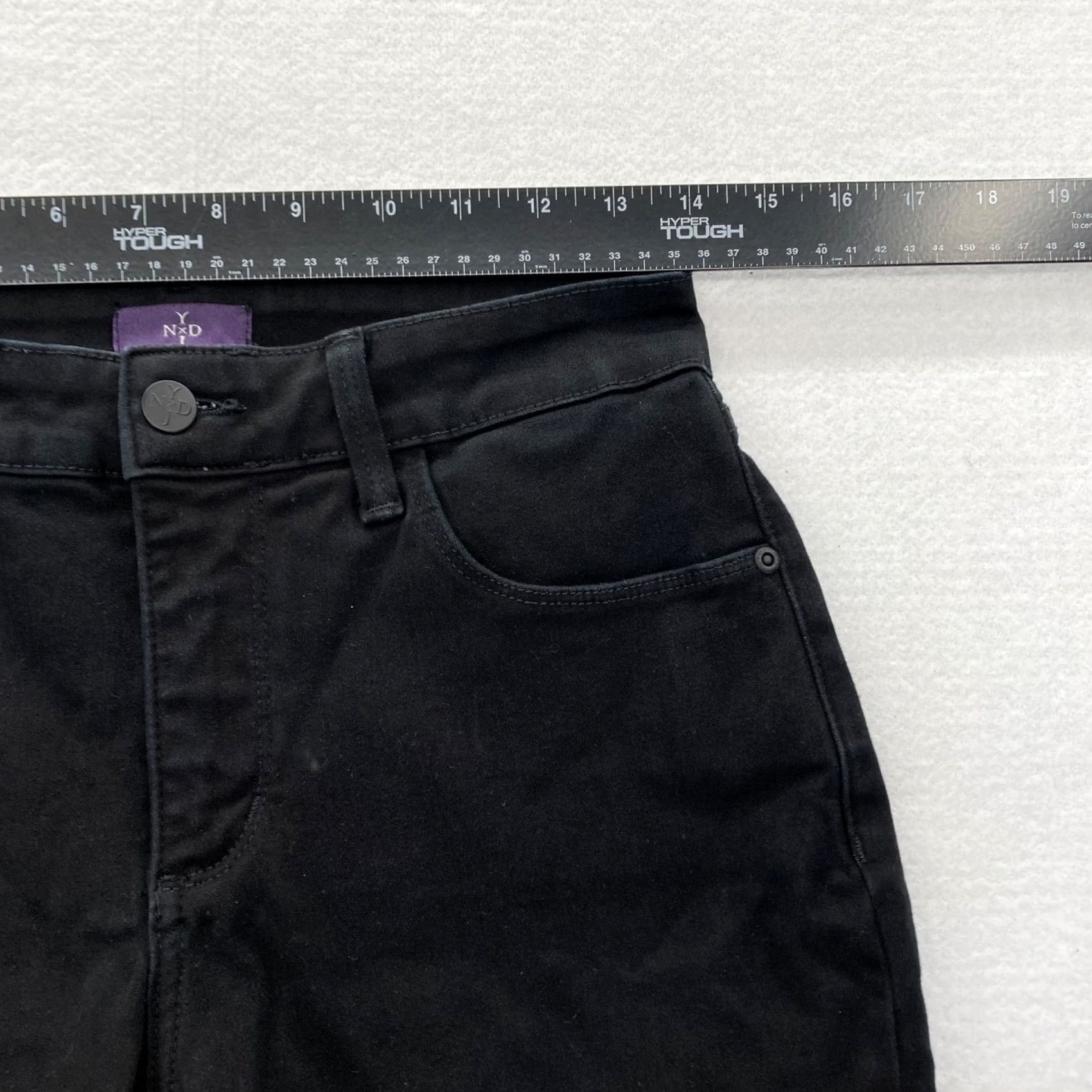 NYDJ NYDJ Jeans Women's 6P Petite Black Stretch Denim Legging Jegging Mid Rise Pants Size 28" / US 6 / IT 42 - 6 Thumbnail