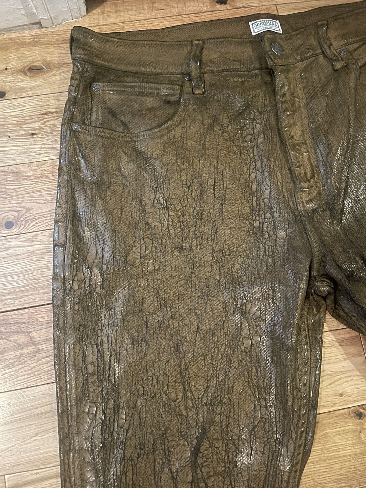 Guess Guess Brown Peeled Jeans Size US 34 / EU 50 - 3 Thumbnail