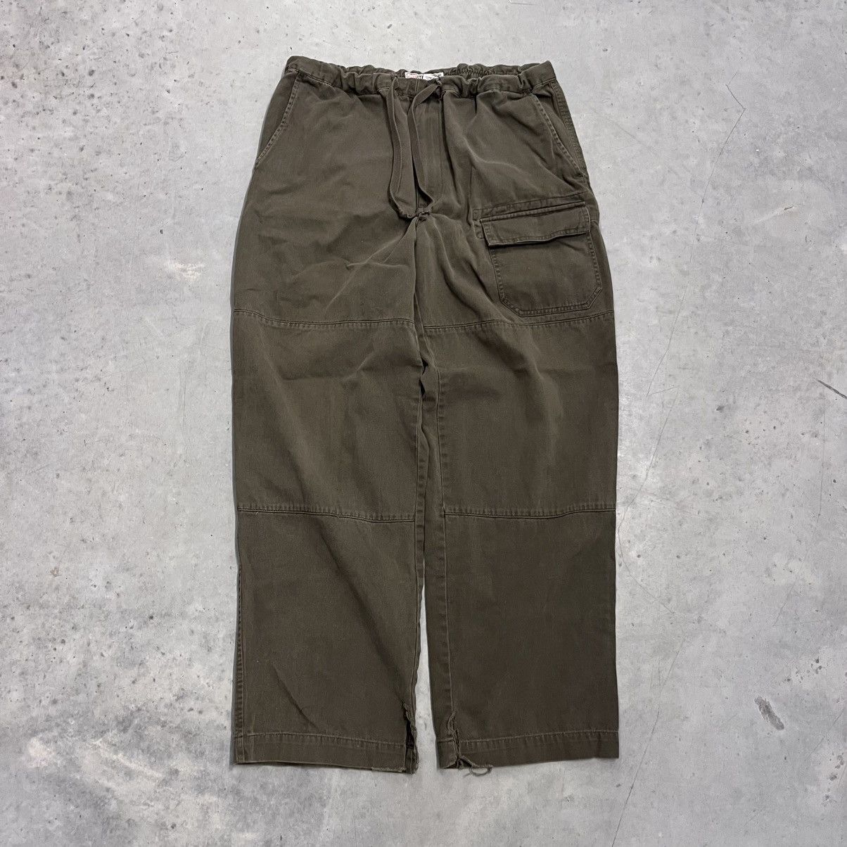 Vintage Vintage Olive Green Dark Wash Japanese Style Baggy Pants 32 Size US 32 / EU 48 - 1 Thumbnail