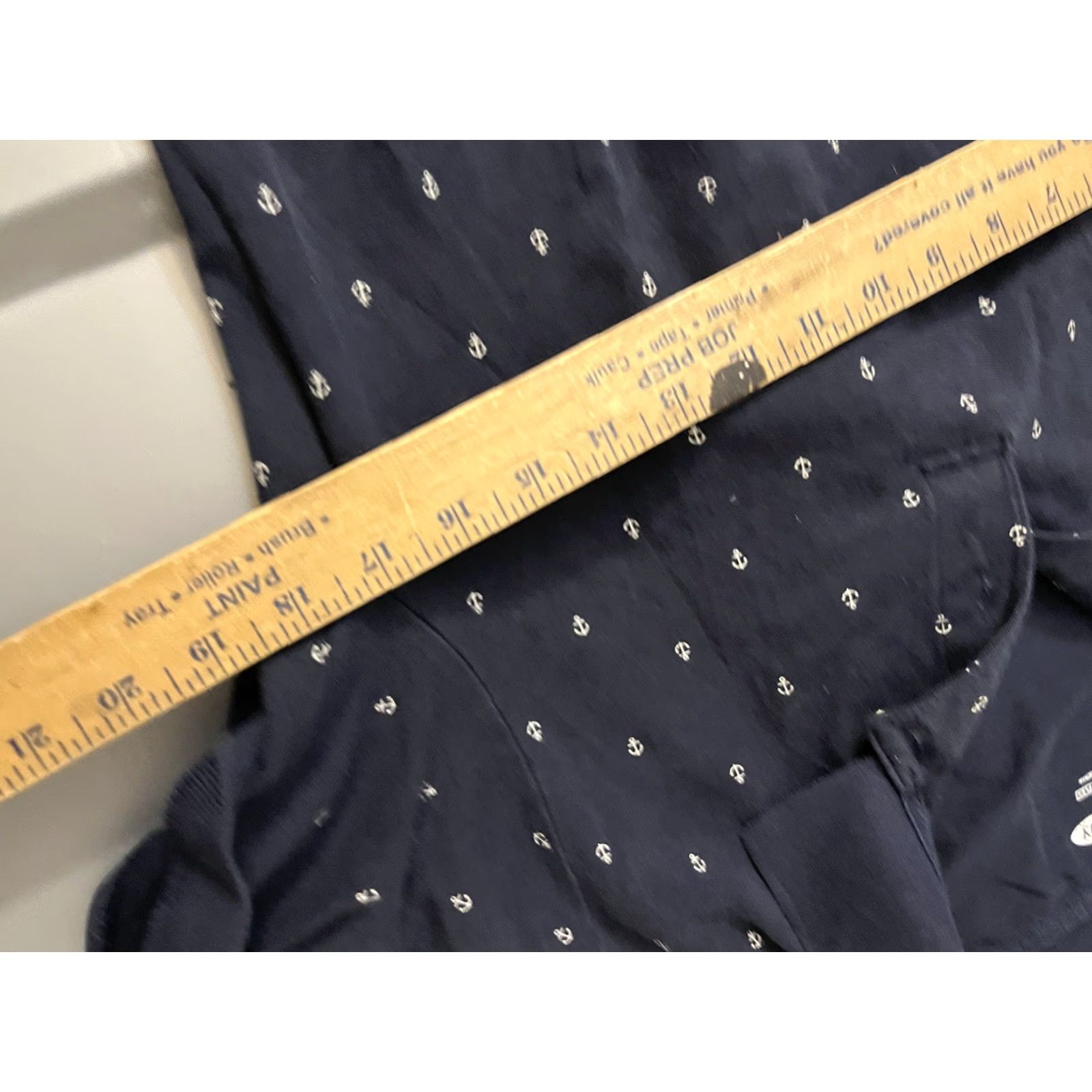 Old Navy Old Navy Polo Shirt Anchor Print, Blue, Size S, Men’s, Short Sleeve, Cotton, Button, Casual, Golf Size US S / EU 44-46 / 1 - 5 Thumbnail