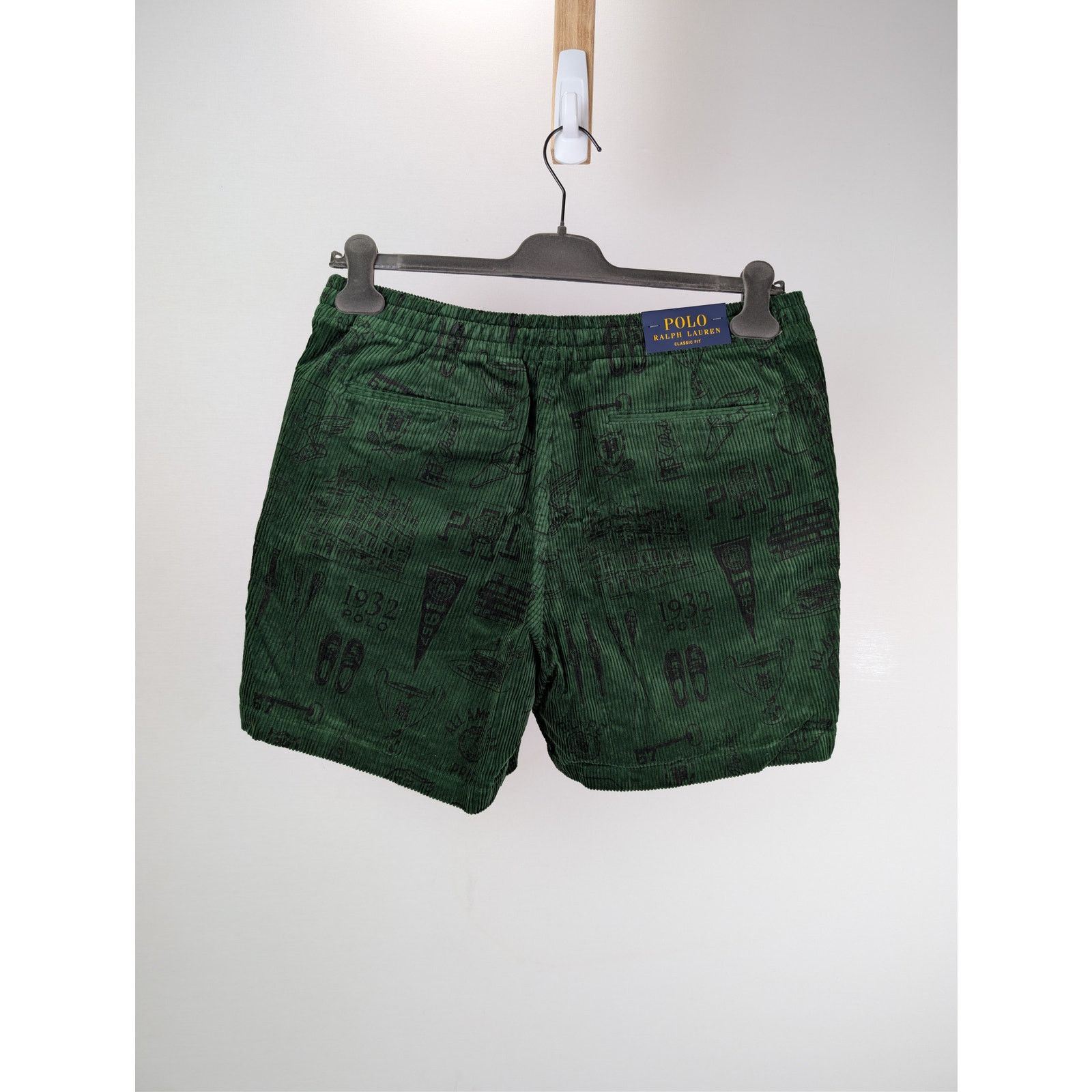 Polo Ralph Lauren o1rshd1 CC20 Velvet Shorts in Green Size US 32 / EU 48 - 13 Thumbnail