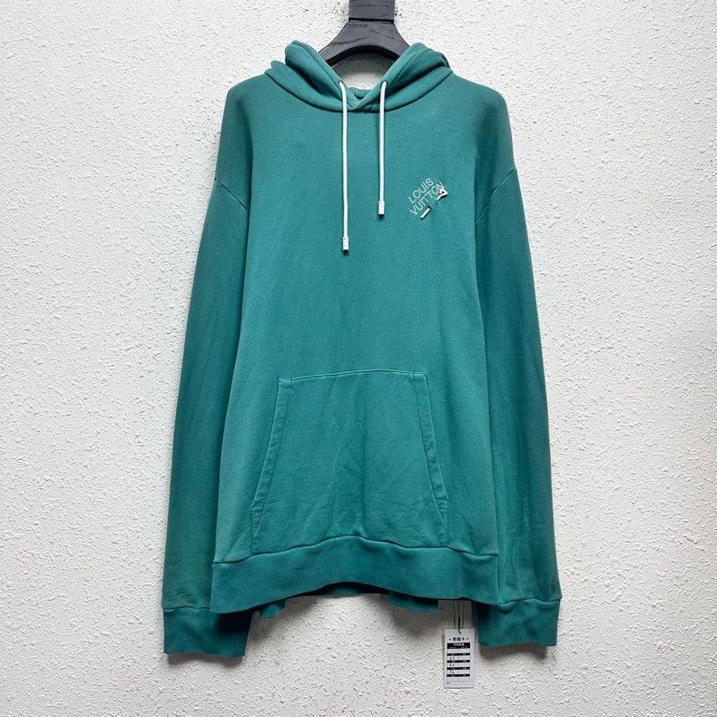 Louis Vuitton Louis Vuitton size 4l Lake Green Pin Embroidered Hoodie Size US M / EU 48-50 / 2 - 1 Thumbnail