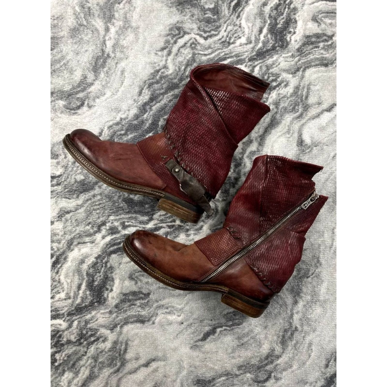 A.S.98 VINTAGE? No, A.S.98 Leather Ankle Boots Women Size 38 Brown Boots Mens? Girls? Women? (Adjusting title) Size US 8 / IT 38 - 3 Thumbnail