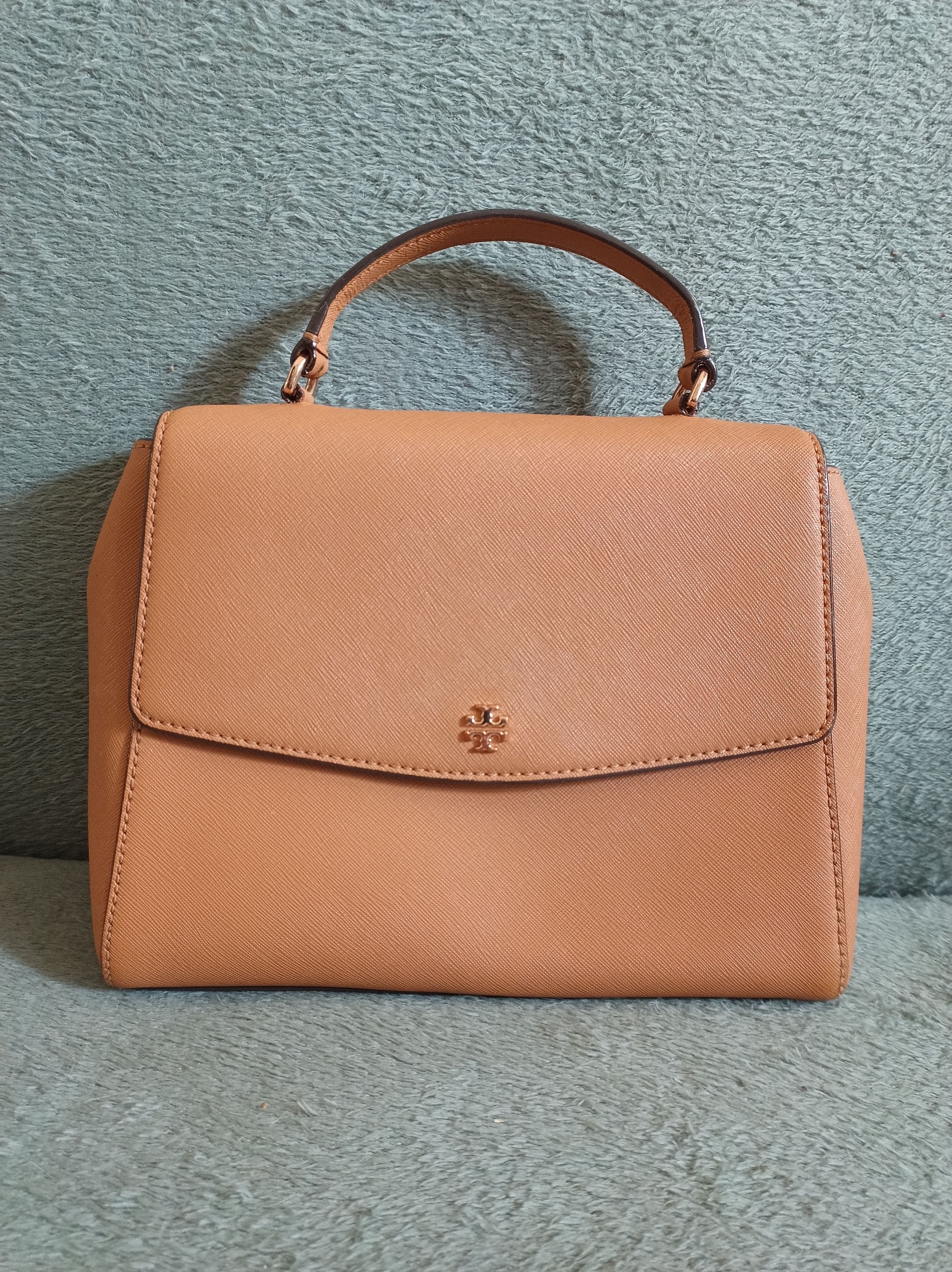 Tory Burch Tory Burch Emerson Tan Leather Flap Top Handle Crossbody Bag Size ONE SIZE - 2 Thumbnail
