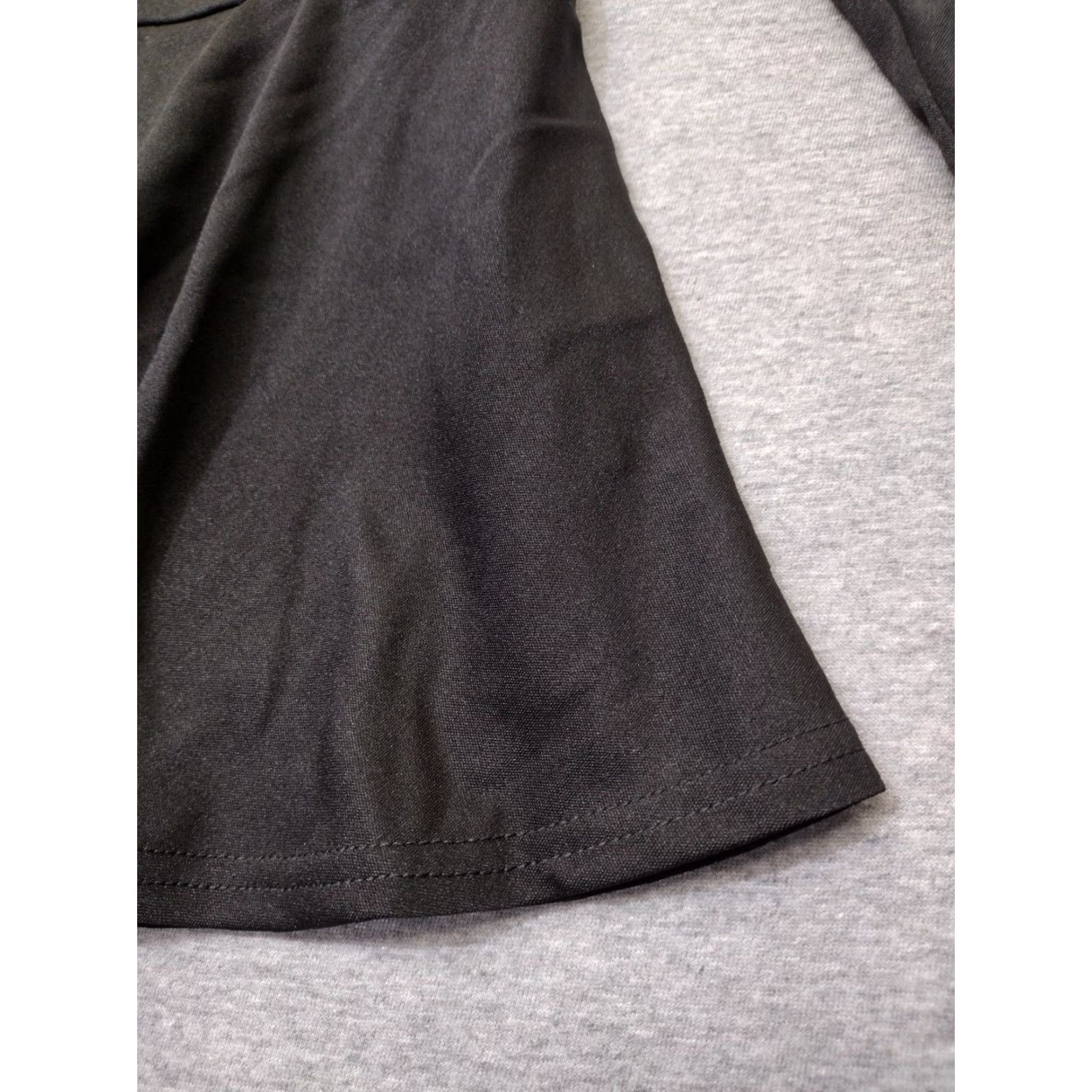 Vintage Belle Poque Long Sleeve Peplum Blouse Women Black M Shirt Womens Peplum Blouse 80s Square Neck Casual Solid Black Long Sleeve Classic Fit Size M / US 6-8 / IT 42-44 - 7 Thumbnail