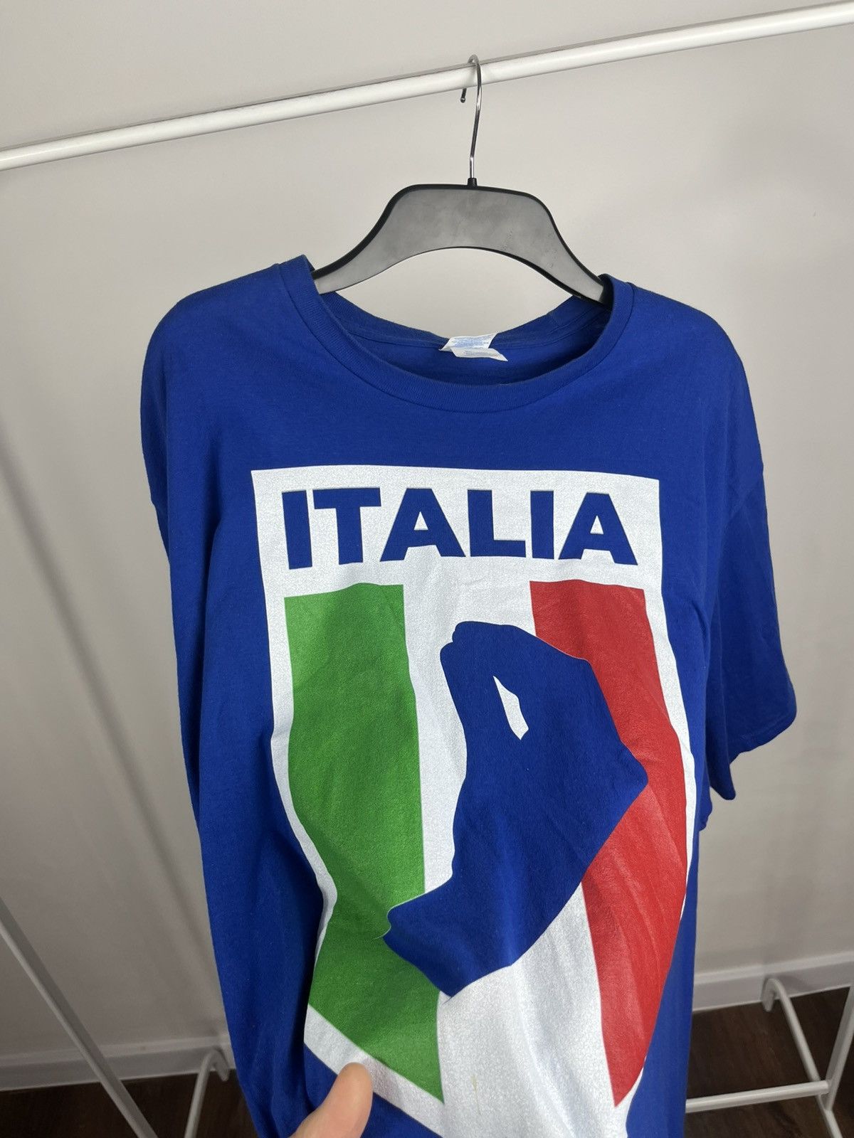 Other Italia Flag Graphic T-Shirt Blue Port & Company 3XL Size US XXL / EU 58 / 5 - 10 Thumbnail