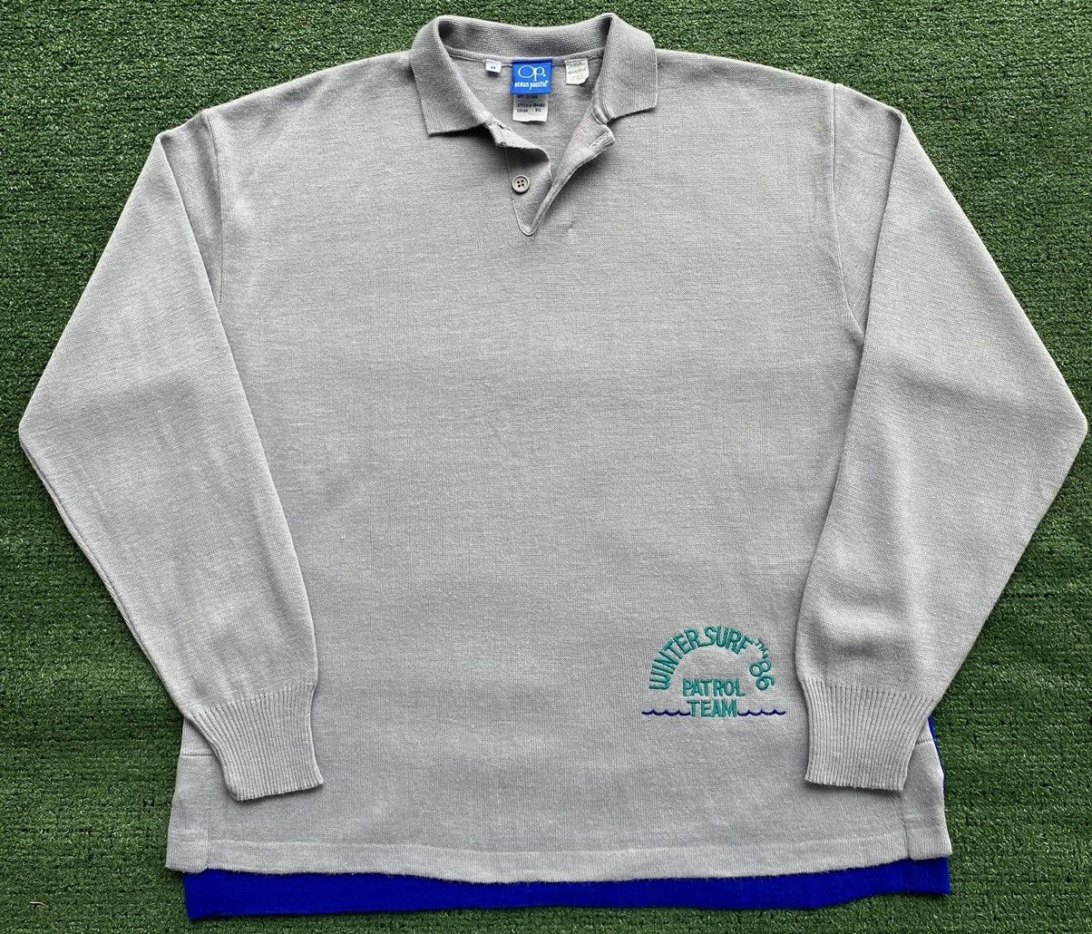 Ocean Pacific VTG 1986 OP Ocean Pacific Winter Surf Patrol Team Shirt Lrg Size US L / EU 52-54 / 3 - 1 Thumbnail