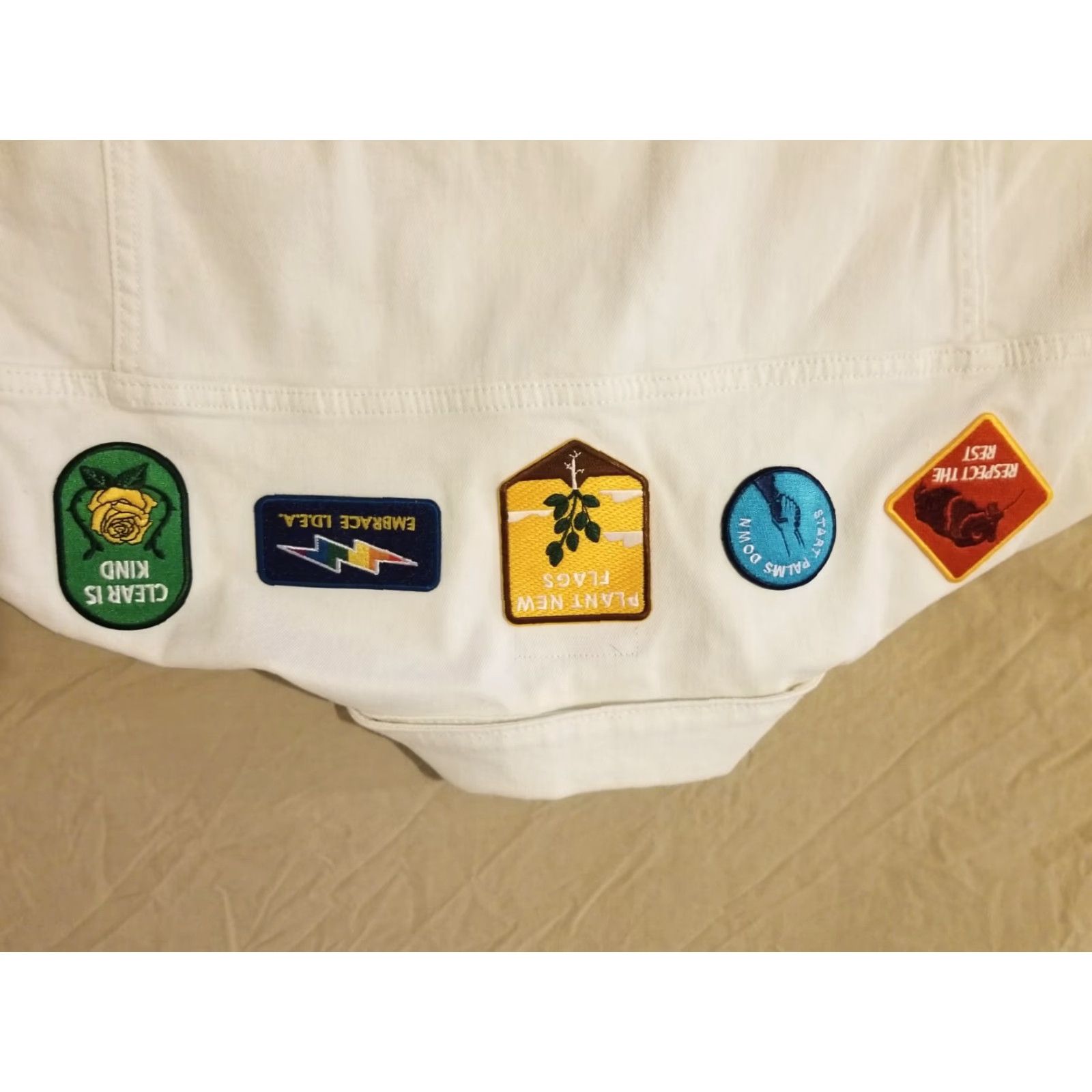 Denime Shareholder Denim Jacket XL White Patch Mens 3-in-1 Jacket Cardinal Size XL Cotton Suitable Men Accessories Size US XL / EU 56 / 4 - 7 Thumbnail