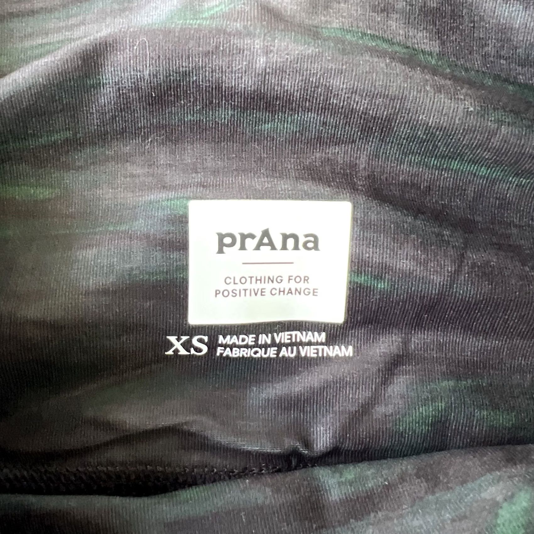 Prana prAna Leggings Womens XS Black Green High Rise Yoga Athletic Pocket Size 26" / US 2 / IT 38 - 2 Thumbnail