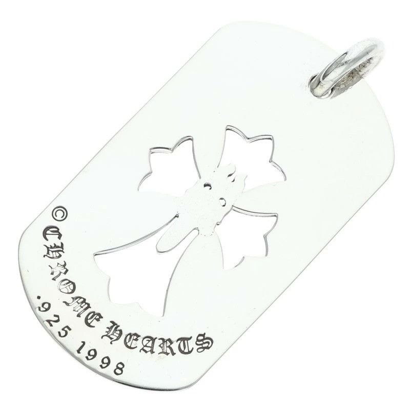 Chrome Hearts CHROME HEARTS CUT OUT CROSS DAGGER LA FUCK YOU DOG TAG Size ONE SIZE - 3 Thumbnail