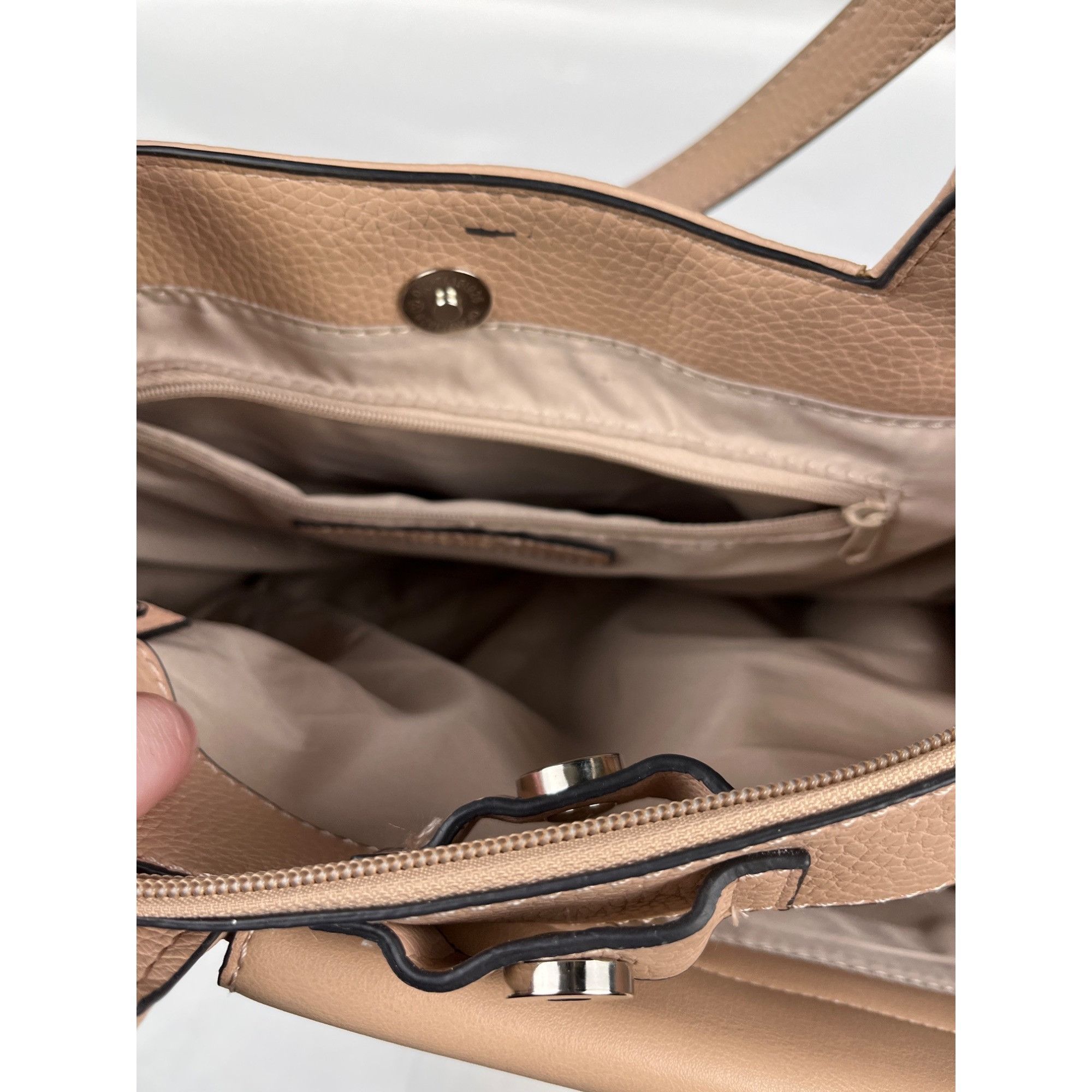 Nine West Nine West womens Tan Faux leather Shoulder Bag SKU 4178 Size ONE SIZE - 6 Thumbnail
