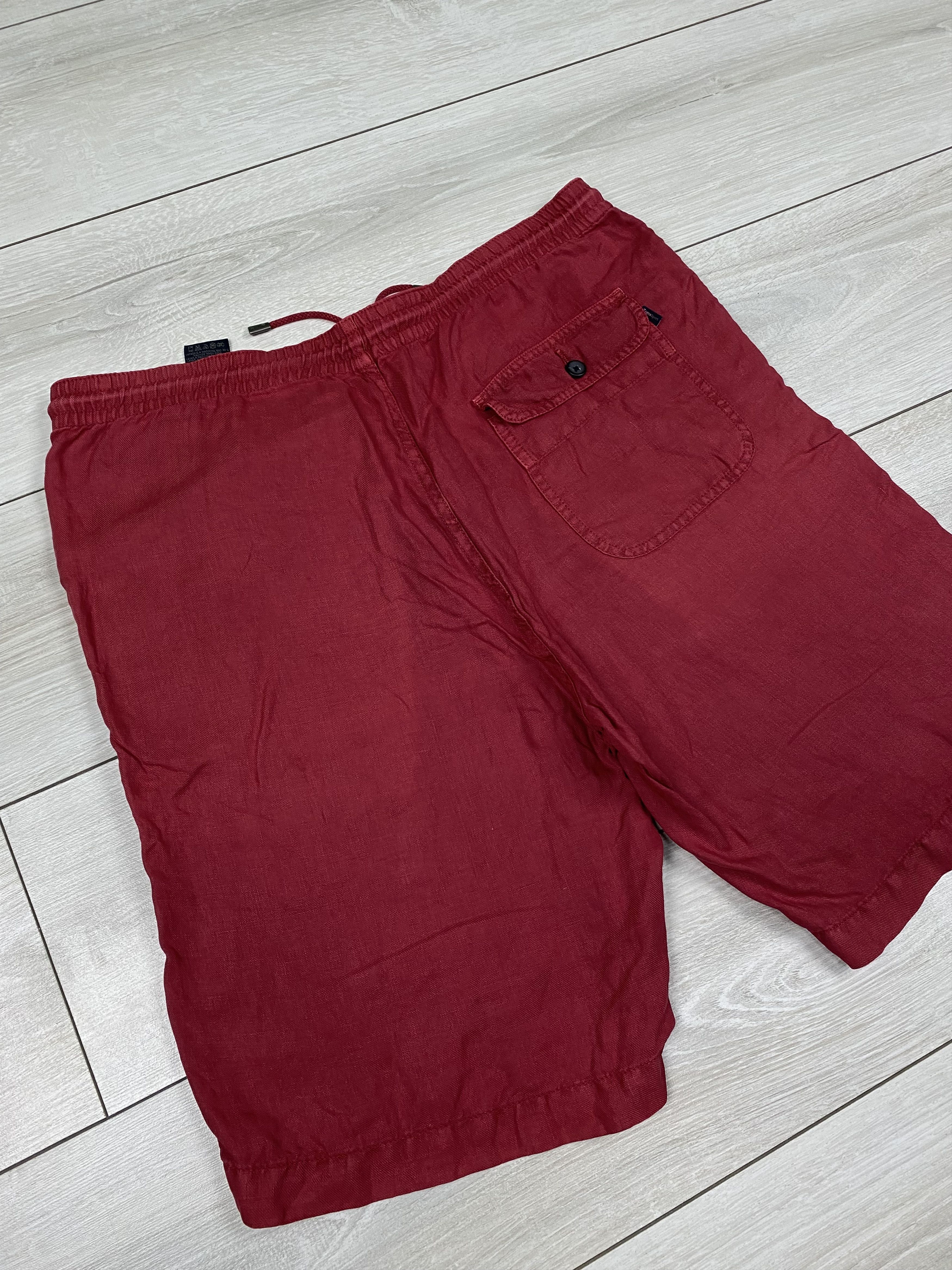Ermenegildo Zegna Vintage Zegna sport red linen shorts size s-m Size US 31 - 14 Thumbnail