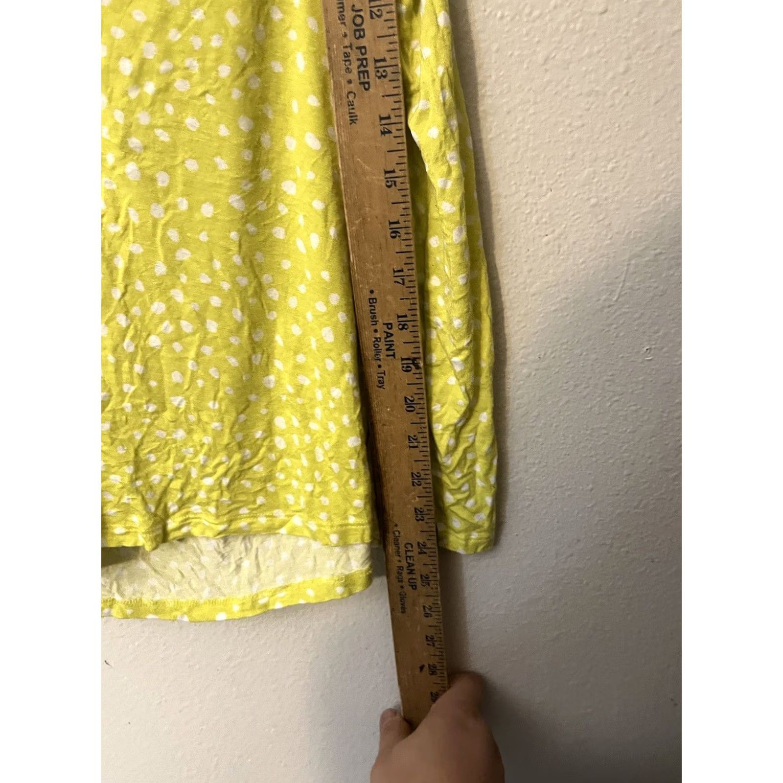 Vintage Simply Vera by Vera Wang Tank Green Yellow Polka Dot Sleeveless Large Size L / US 10 / IT 46 - 5 Thumbnail