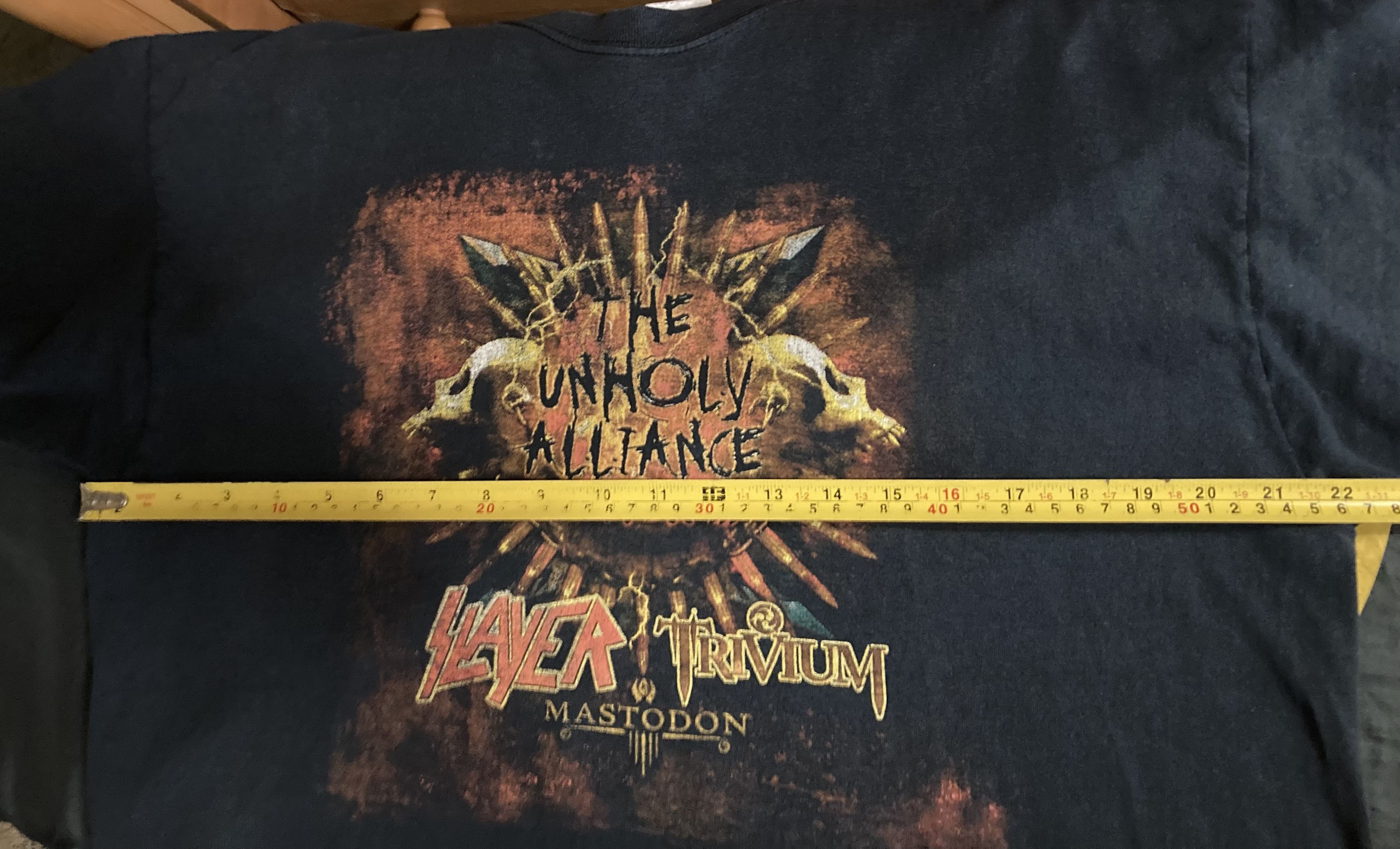 Slayer Rare 2008 Unholy Alliance Slayer Trivium Mastodon Tour Tee Size US XL / EU 56 / 4 - 6 Thumbnail