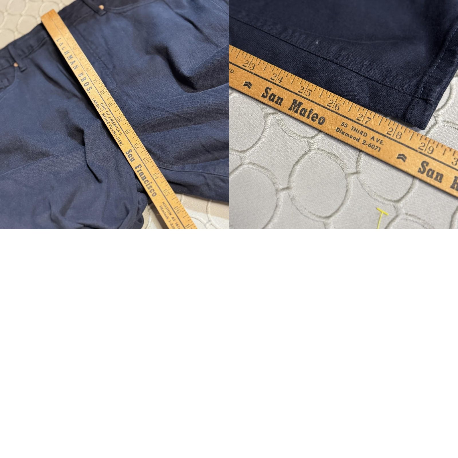 Vintage Judy Blue Jeans Womens Size 36 High Rise Tummy Control Garment Dyed Navy Skinny Size 40" / US 18 - 8 Thumbnail