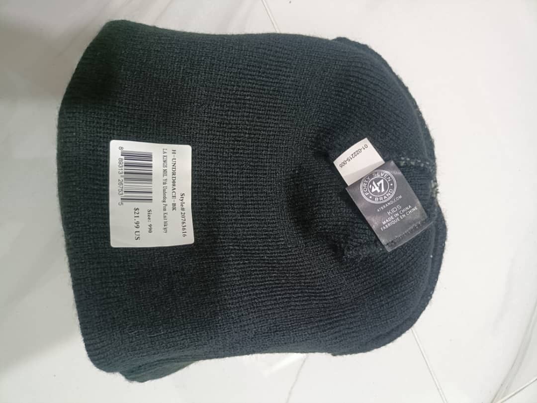 47 Brand × NHL × elvira.in.net NWT!! LA KINGS NHL Youth Underdog Pom Knit Beanie Snow Hat Size ONE SIZE - 3 Thumbnail