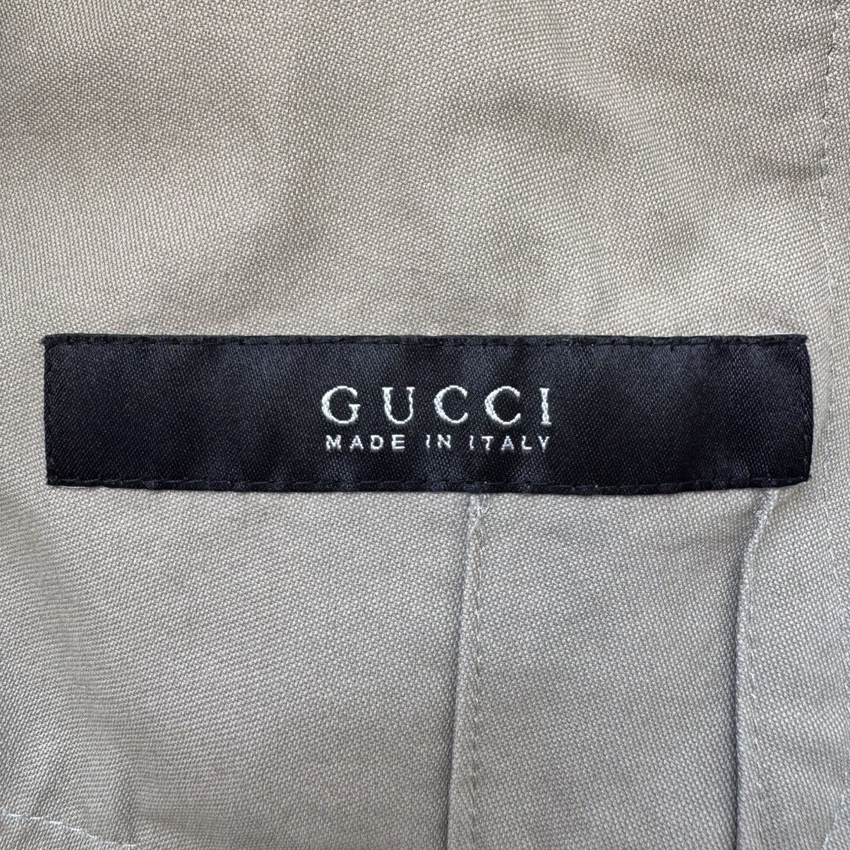 Gucci Gucci By Tom Ford SS2003 Beige Cotton Safari Jacket Size US L / EU 52-54 / 3 - 11 Thumbnail