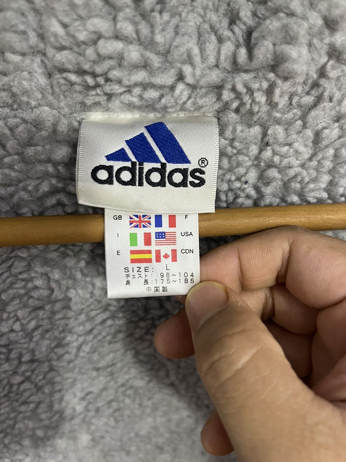 Adidas Vintage Y2K Adidas Sherpa Lined Hooded Parka Coat Size US L / EU 52-54 / 3 - 9 Thumbnail