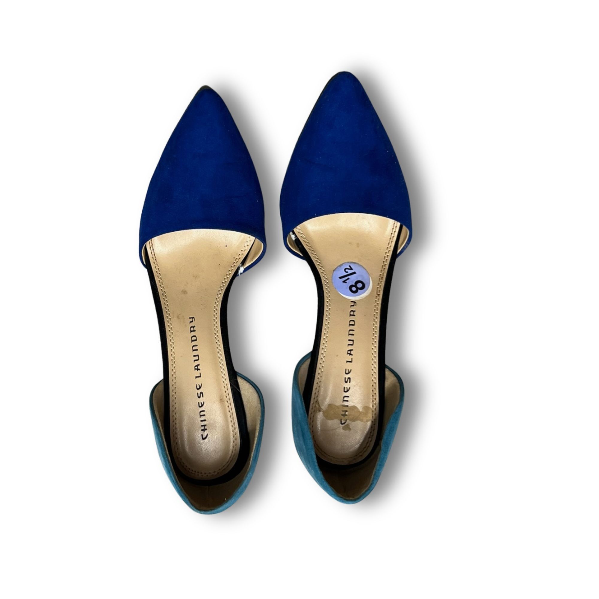 Chinese Laundry Chinese Laundry Womens Two-Tone Blue Suede Pointed Toe Stile Size US 8.5 / IT 38.5 - 2 Thumbnail