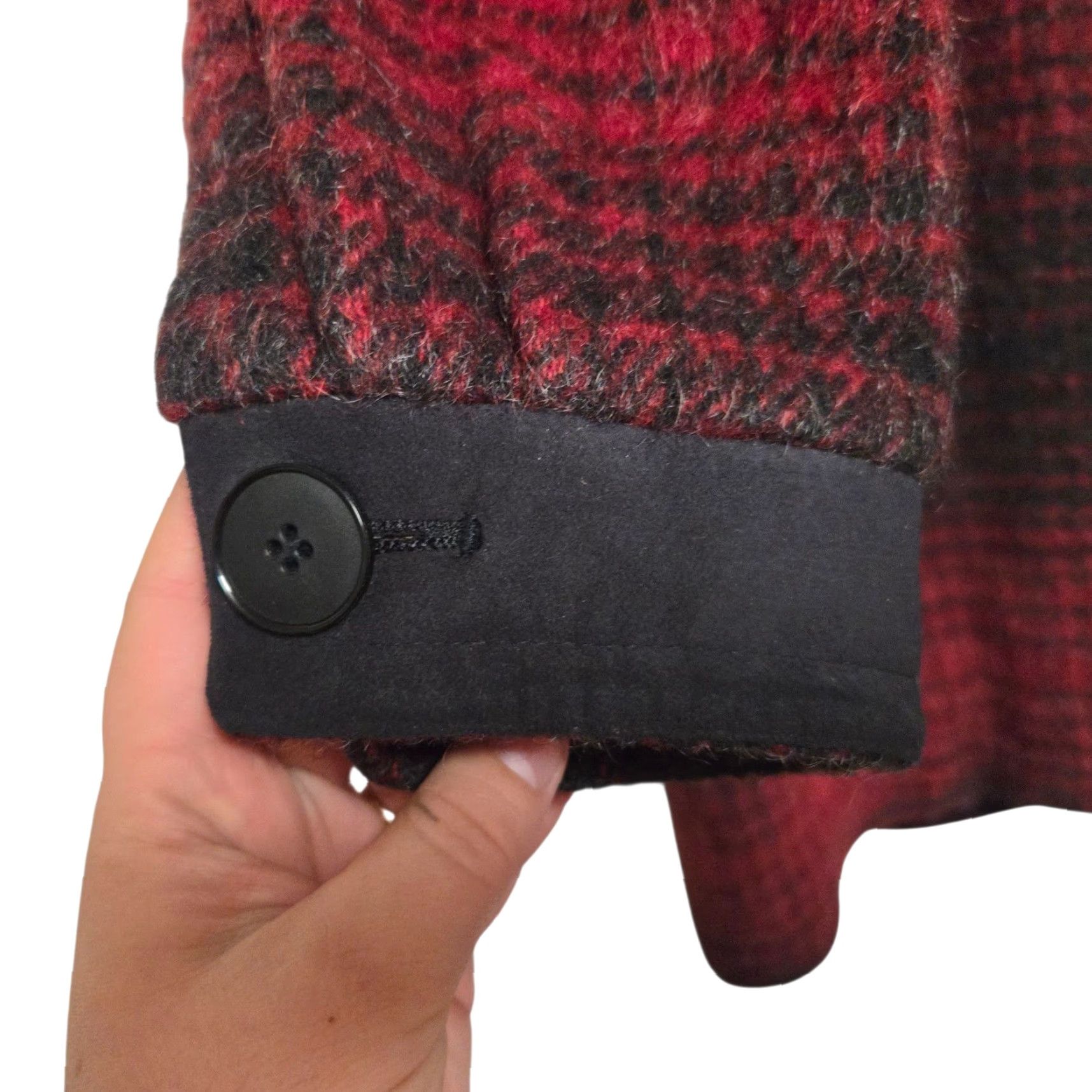 Vintage VINTAGE Woolrich Coat Women M Plaid Black Red Mohair Overcoat Clothing Wool Mohair Coat Women M Black Plaid Overcoat Woolrich Size M / US 6-8 / IT 42-44 - 5 Thumbnail