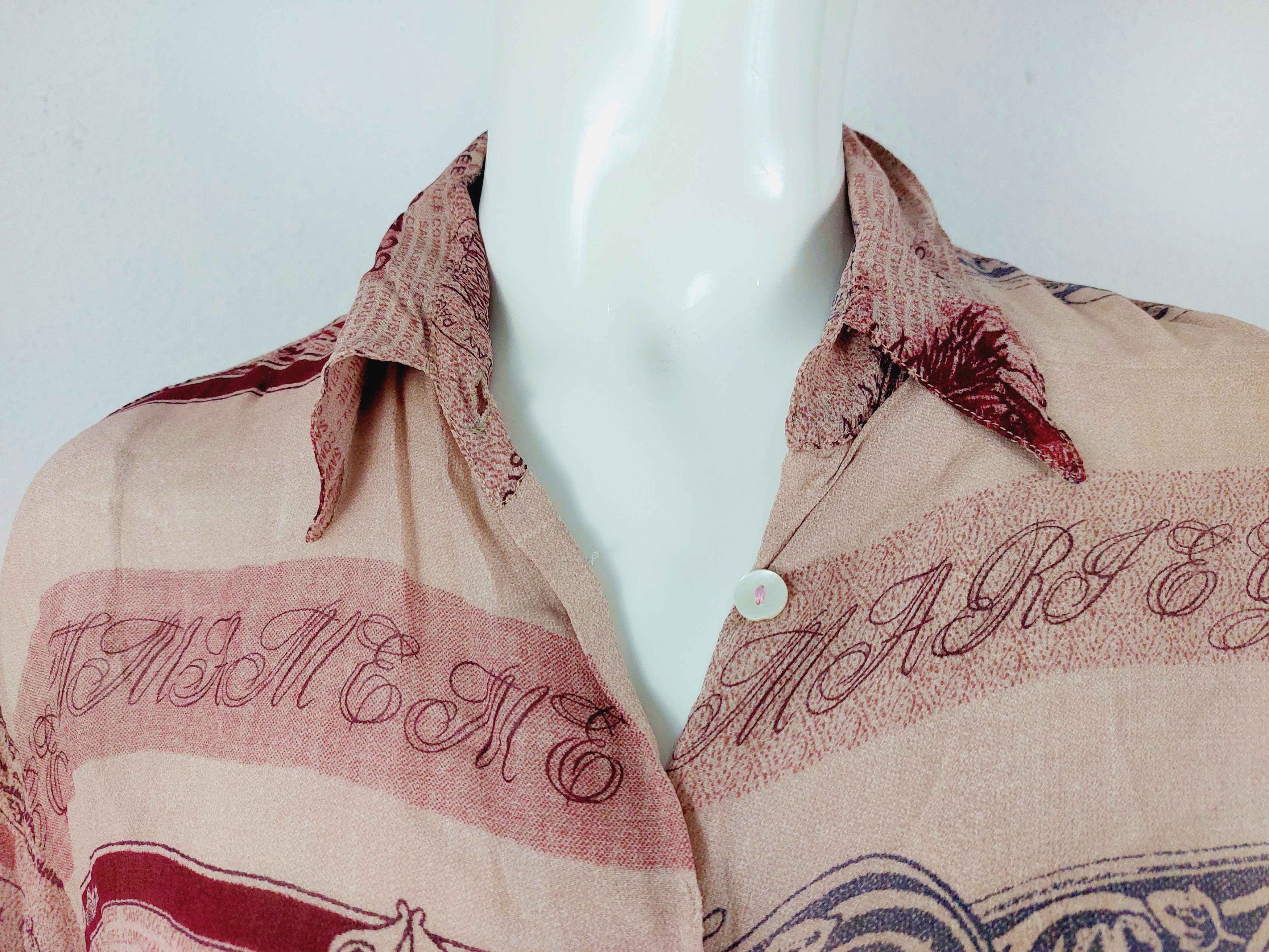 Jean Paul Gaultier 1986 Jean Paul Gaultier Pour Gibo Savana Africa Stamp Shirt Size US M / EU 48-50 / 2 - 5 Thumbnail