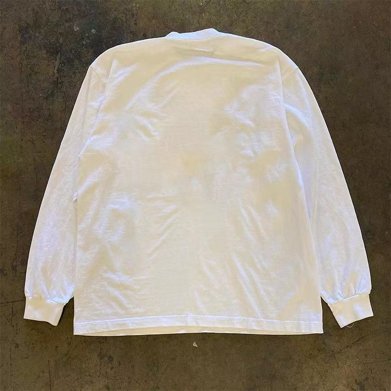 Japanese Brand × Vintage White goji berries print loose long sleeve t-shirt Size US M / EU 48-50 / 2 - 2 Thumbnail