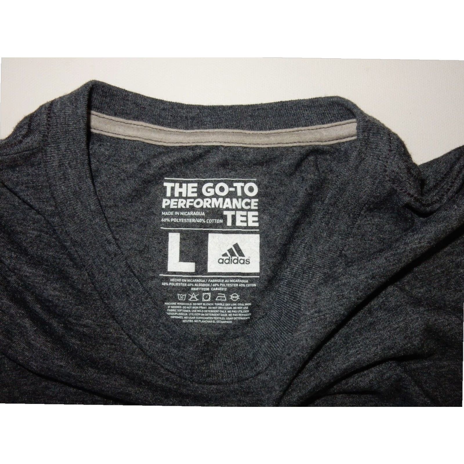 Adidas Adidas Milwaukee Bucks Mens T Shirt Gray L Cotton Blend Size US L / EU 52-54 / 3 - 2 Thumbnail