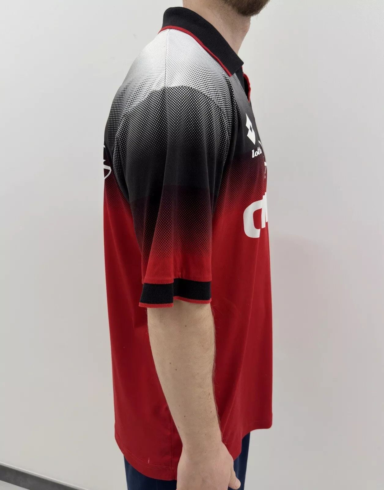Lotto Sport VINTAGE AC MILAN 1995 1996 TRAINING JERSEY SHIRT SOCCER Size US L / EU 52-54 / 3 - 4 Thumbnail