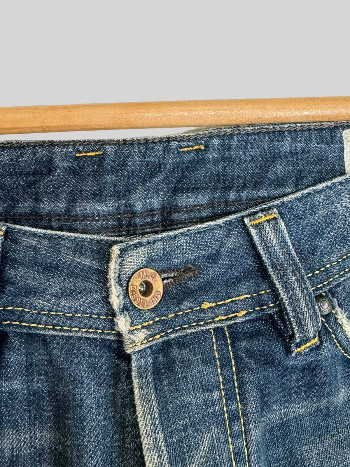 Diesel × Hysteric Glamour × Japanese Brand VTG DIESEL INDUSTRY DISTRESSED MOD VIKER MUD WASH DENIM Size US 31 - 8 Thumbnail